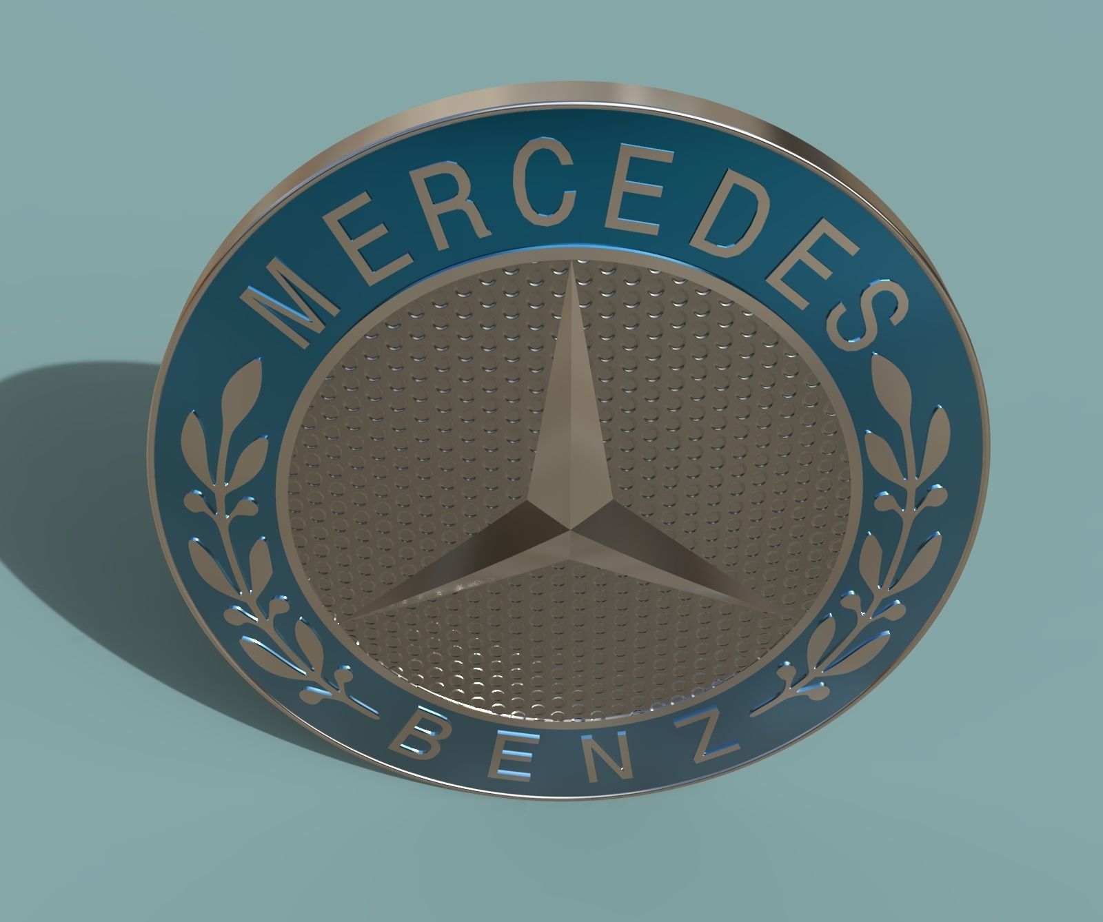 Mercedes Benz Logo 3D model_1