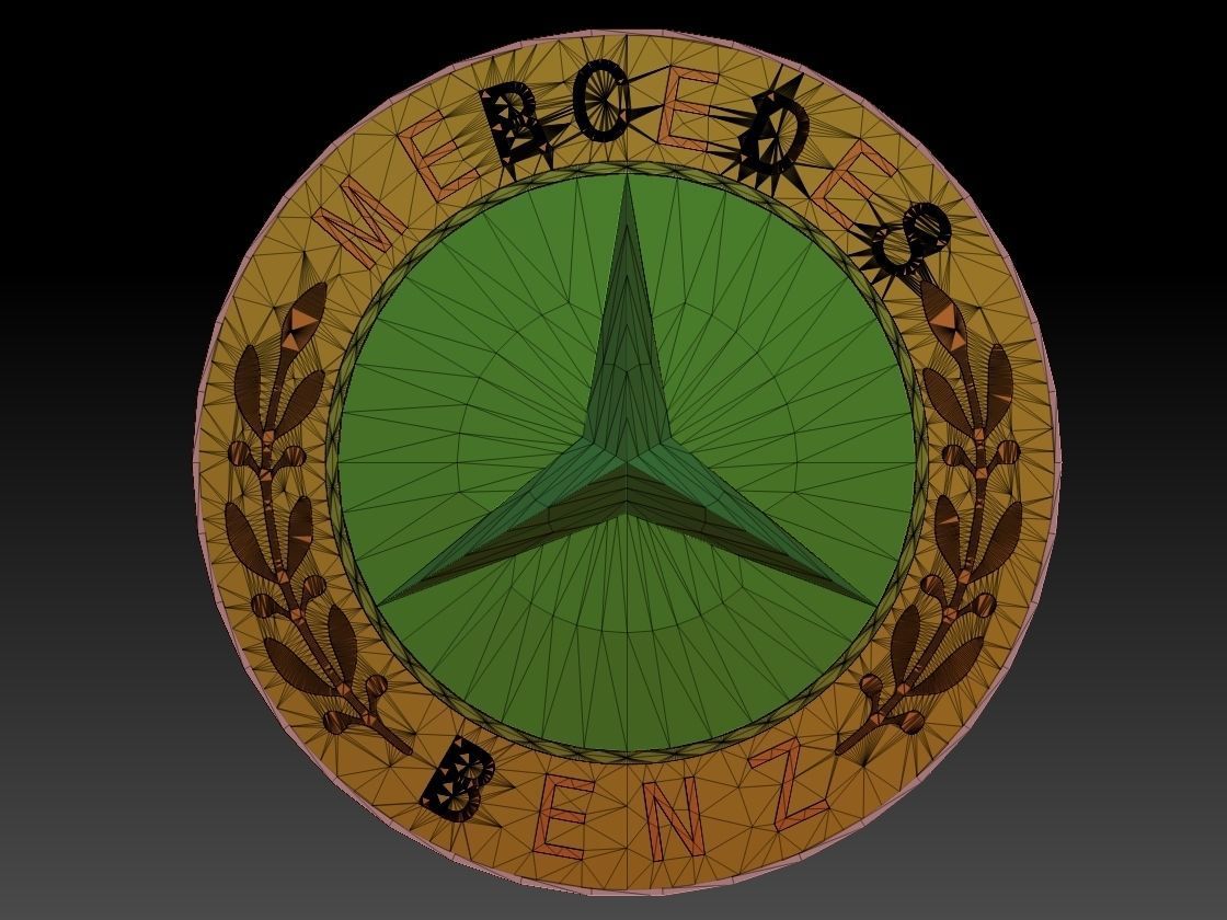 Mercedes Benz Logo 3D model_6