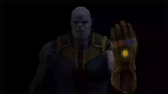 Thanos Low-poly 3D model