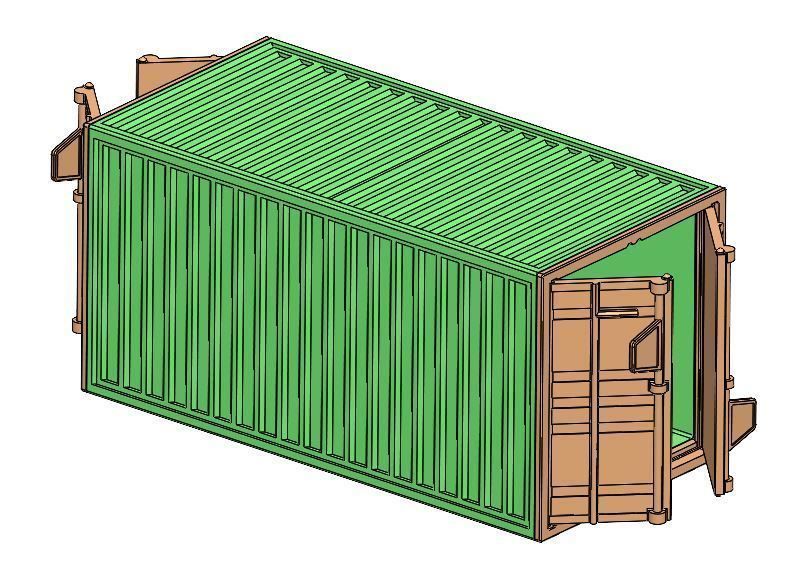 Shipping Container 3D print model_7