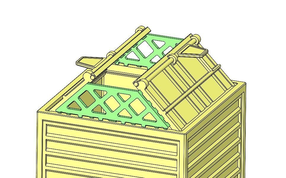 Shipping Container 3D print model_6