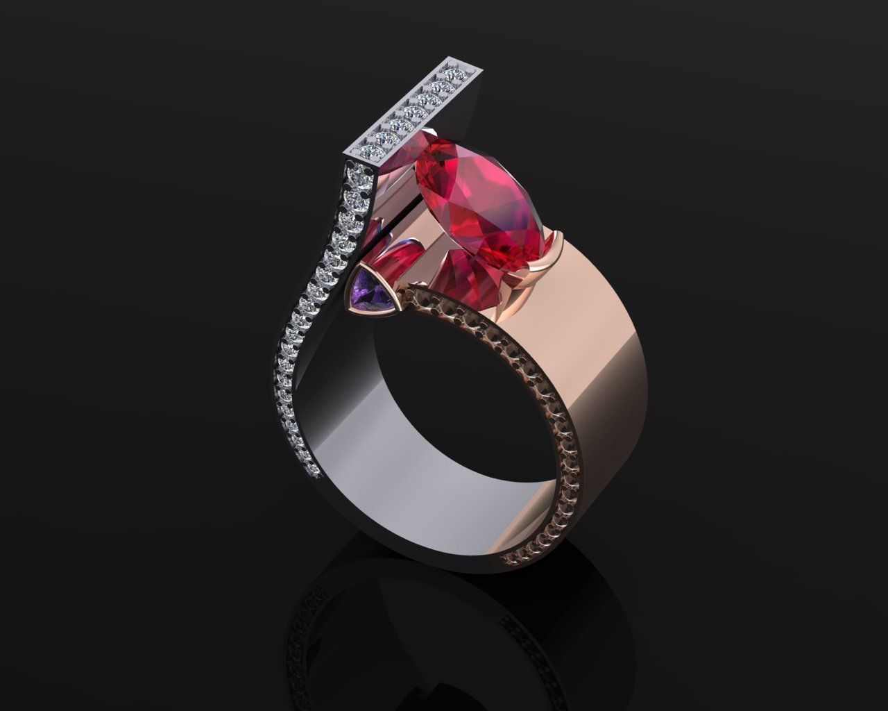 Ring 51 3D print model_3