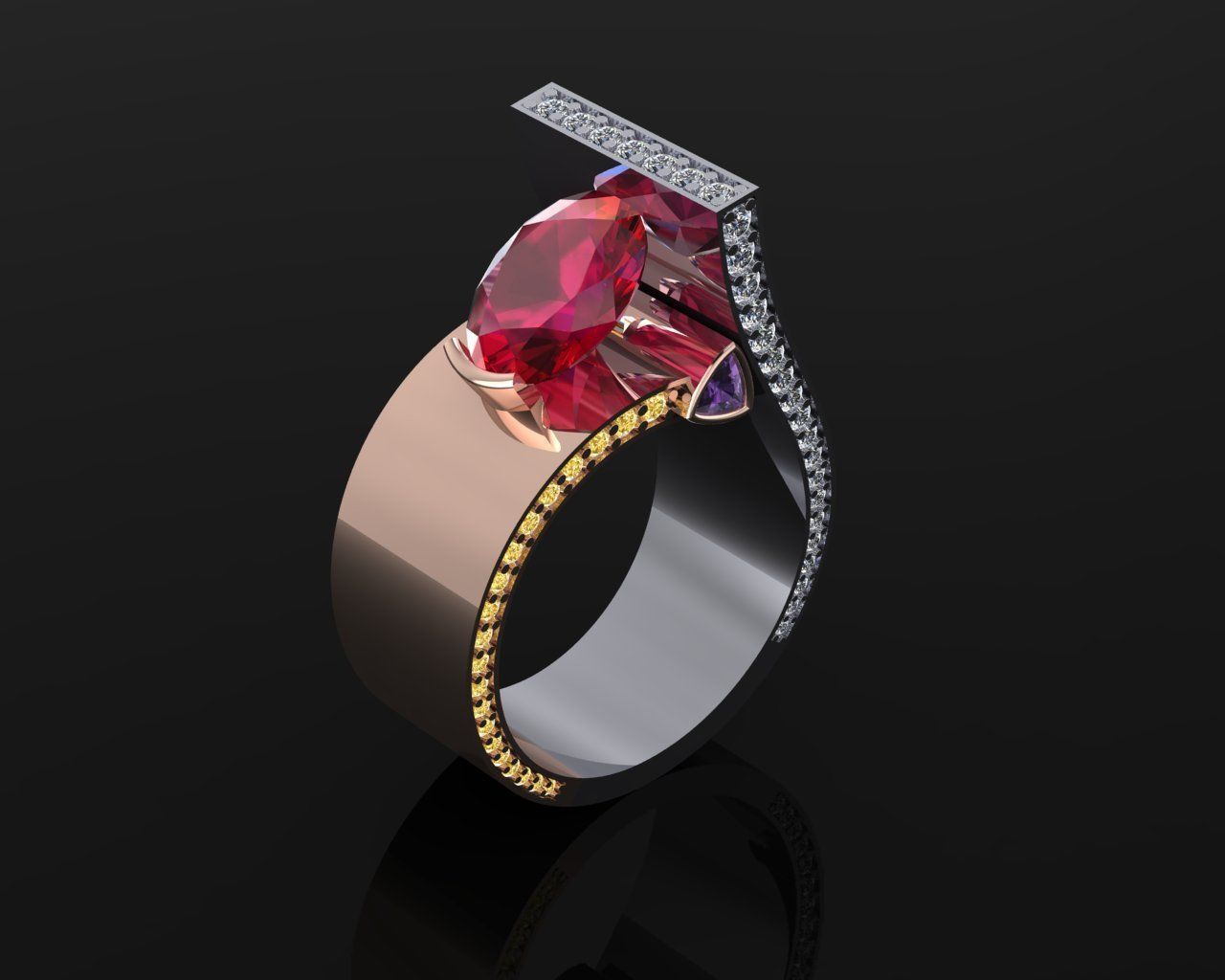 Ring 51 3D print model_5