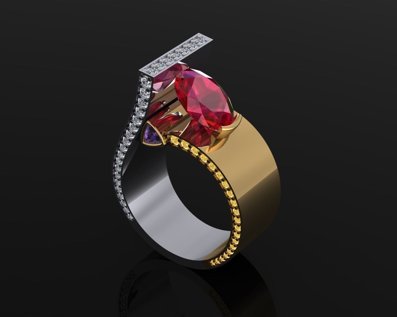 Ring 51 3D print model_1