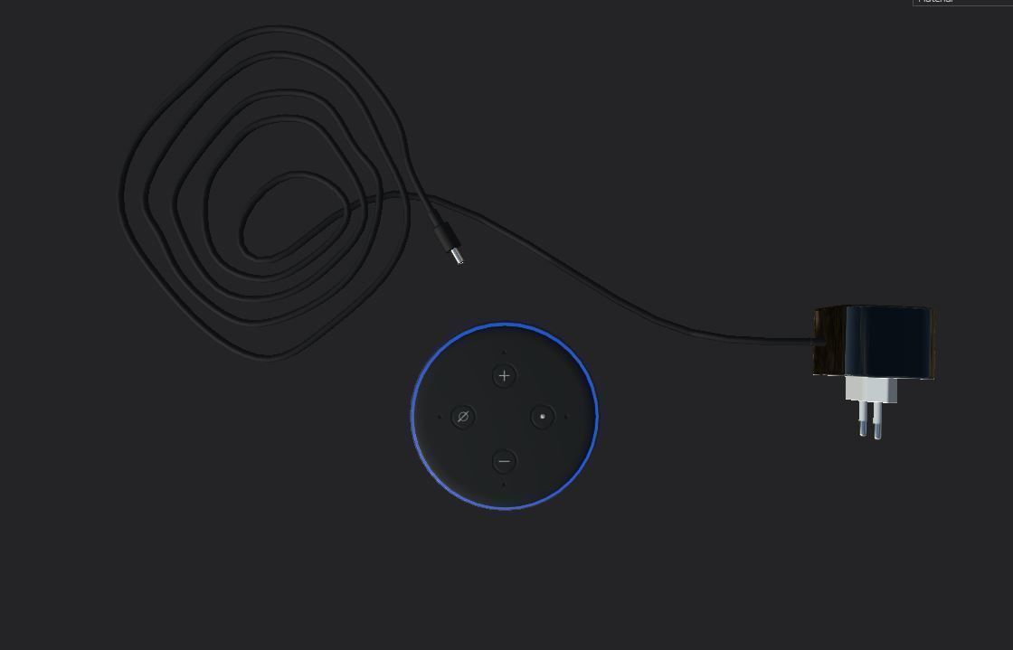 EchoDot  PowerAdapter Free 3D model_2
