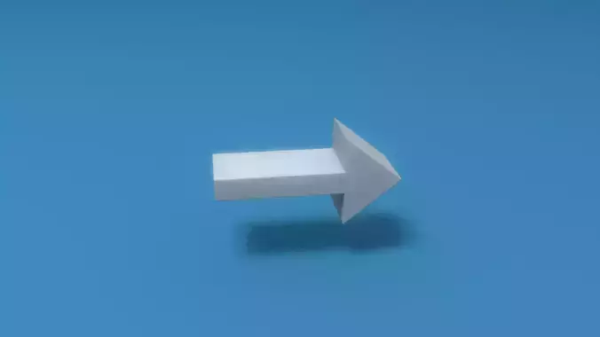 Arrow Low-poly 3D model