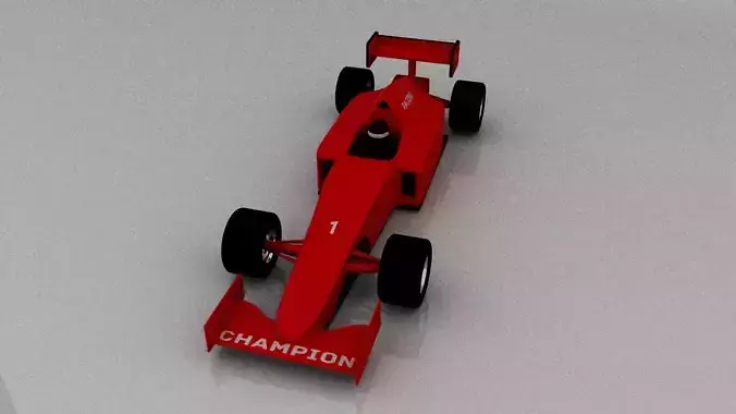 F1 Car Toys Low-poly 3D model