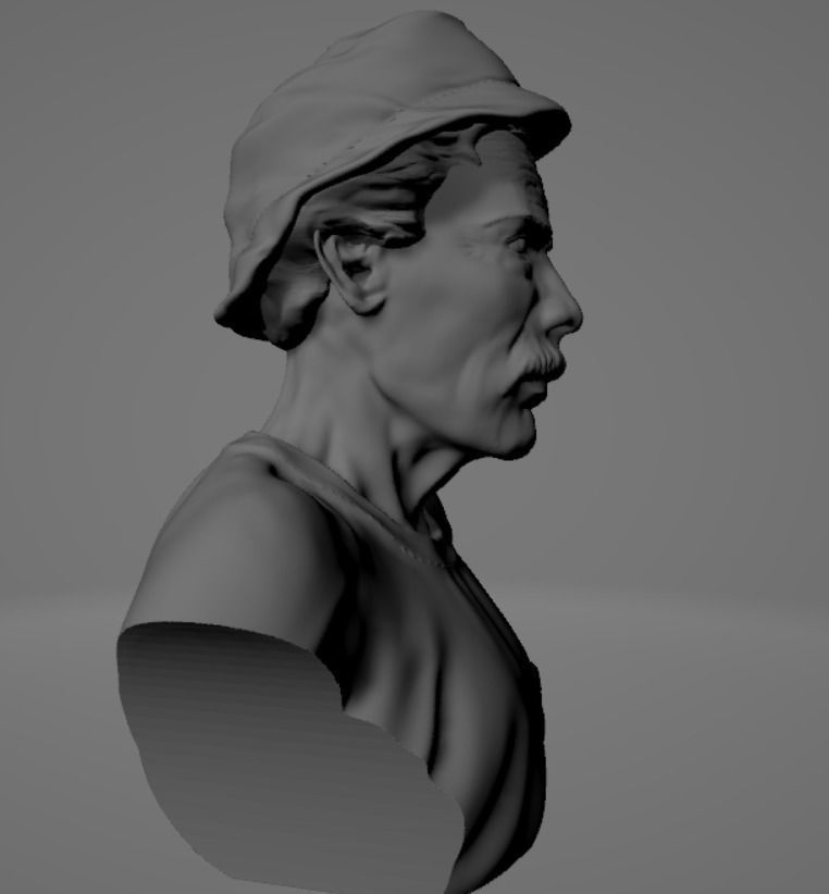Don Ramon - Seu Madruga Bust 3D print model_10