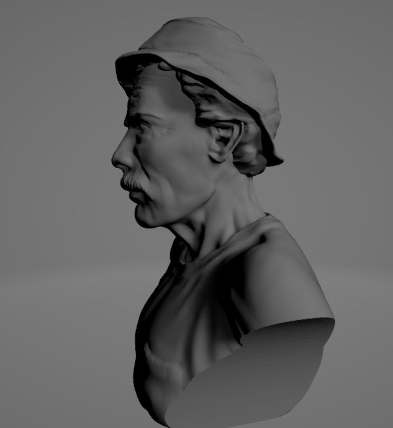 Don Ramon - Seu Madruga Bust 3D print model_9