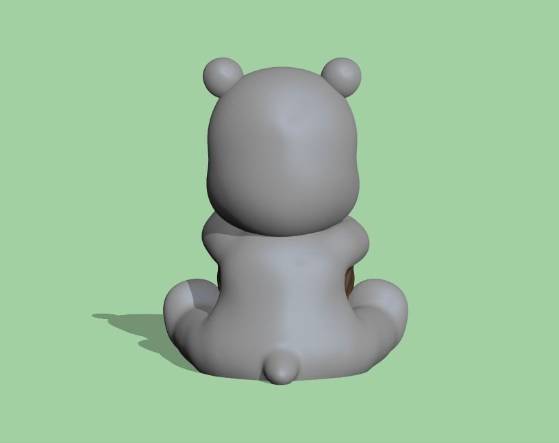 Hippo Drum 3D print model_2