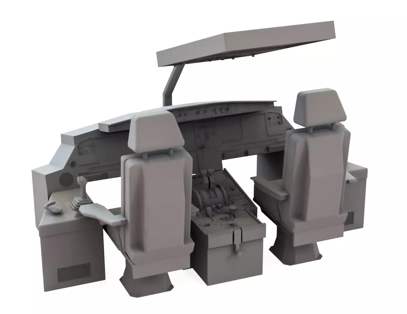 Super realistic Airbus panel for 3D printing 3D print model_0