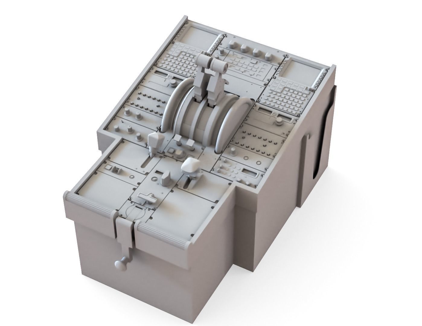 Super realistic Airbus panel for 3D printing 3D print model_7