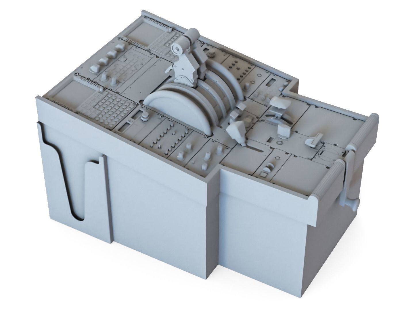 Super realistic Airbus panel for 3D printing 3D print model_6