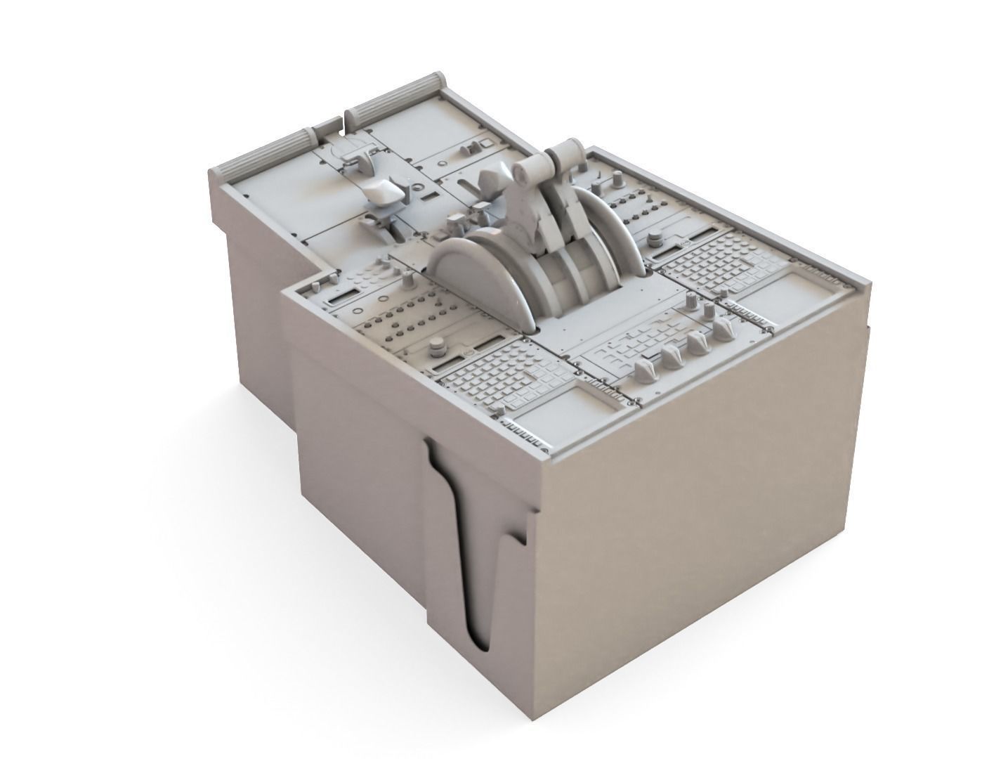 Super realistic Airbus panel for 3D printing 3D print model_8