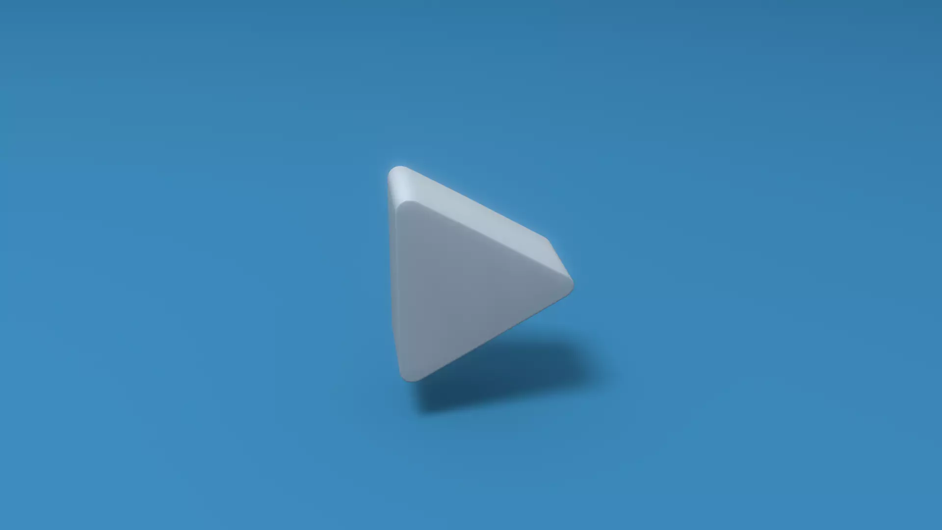 Play Button Low-poly 3D model_0