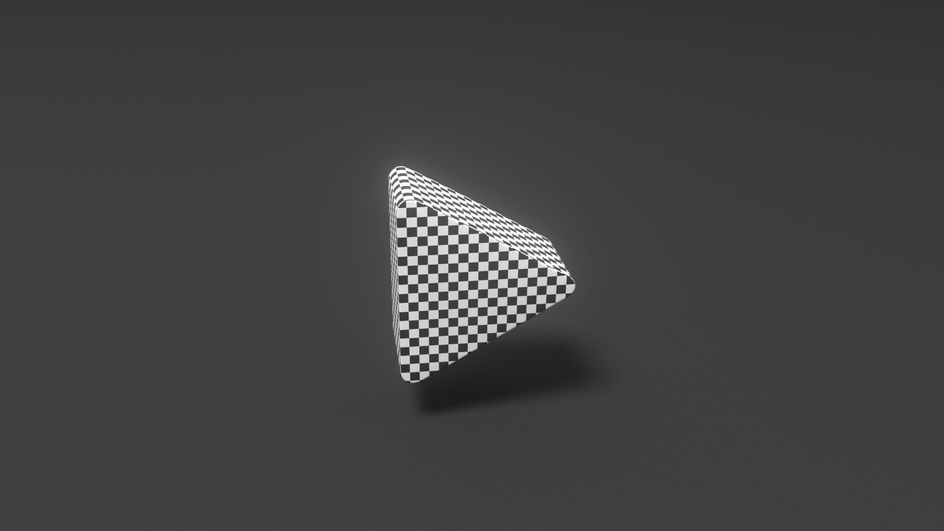 Play Button Low-poly 3D model_2