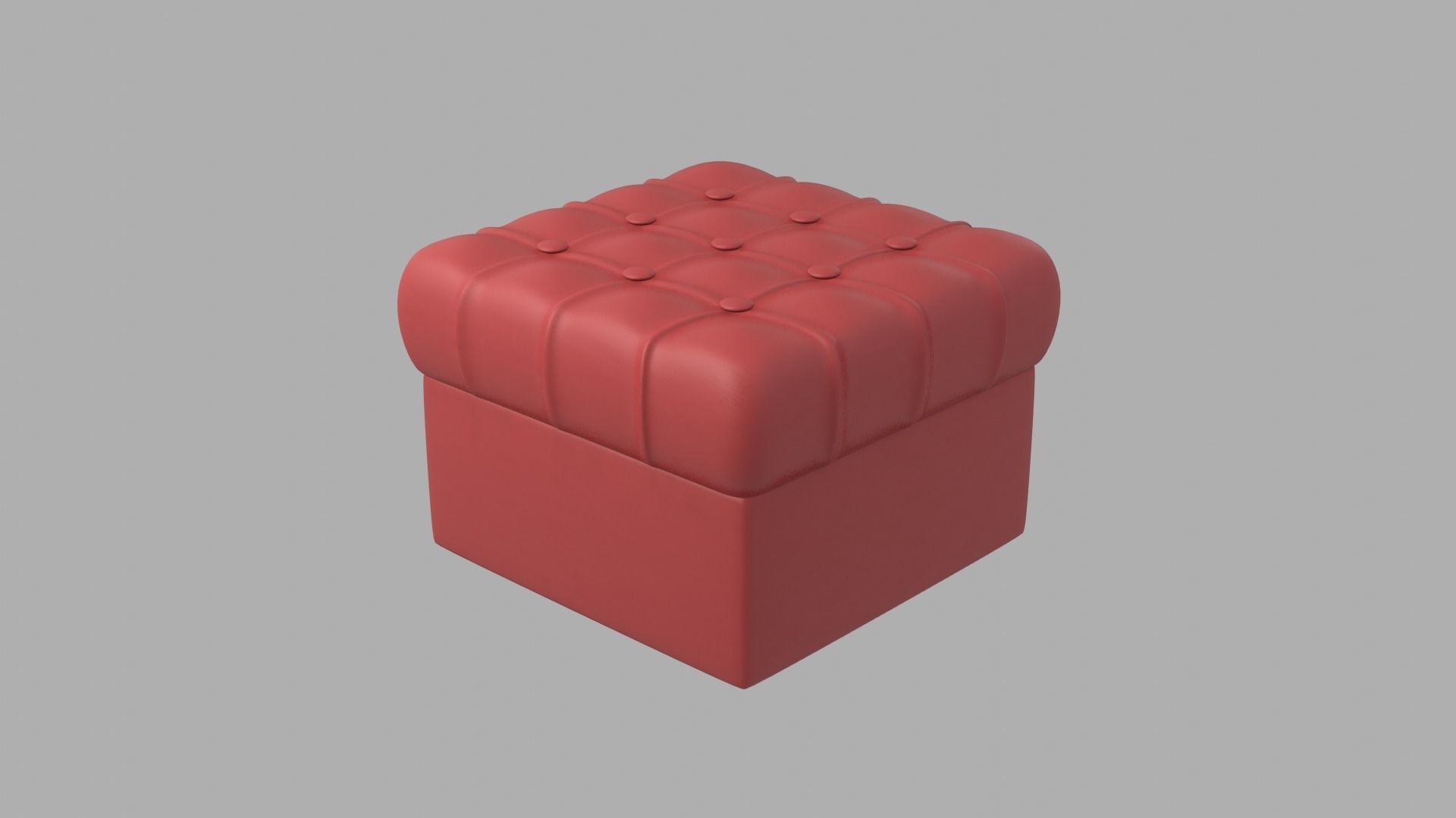 Red Leather Sofa Set 3D model_11