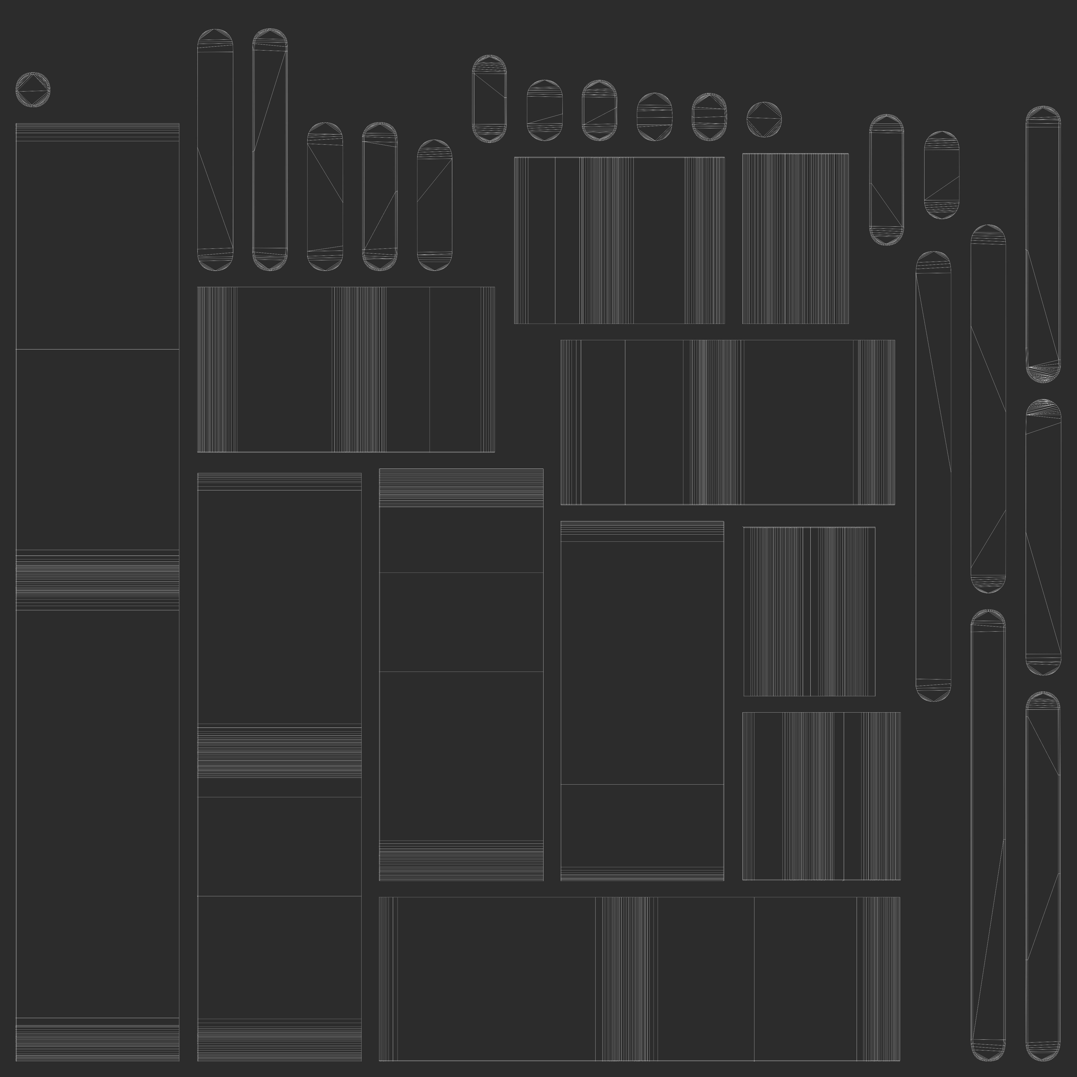 Waveform sound wave Low-poly 3D model_3