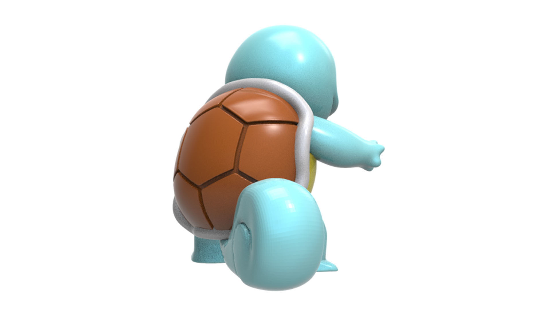 squirtle pokemon toy turtle 3D print model_6