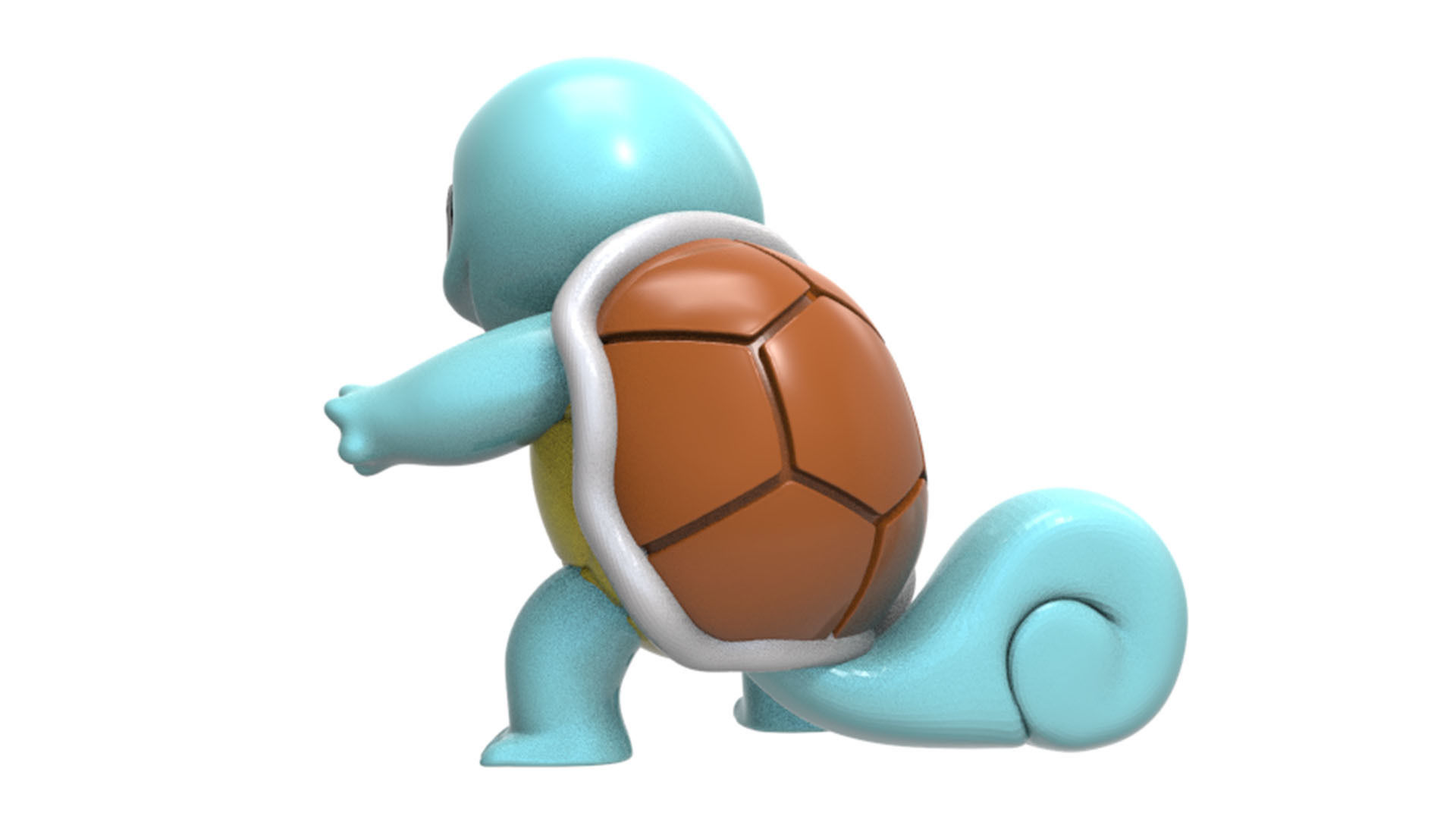 squirtle pokemon toy turtle 3D print model_4