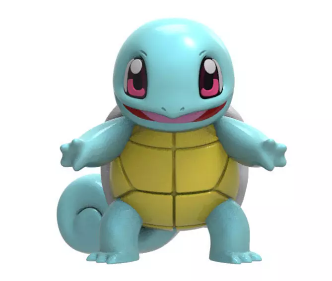 squirtle pokemon toy turtle 3D print model_0