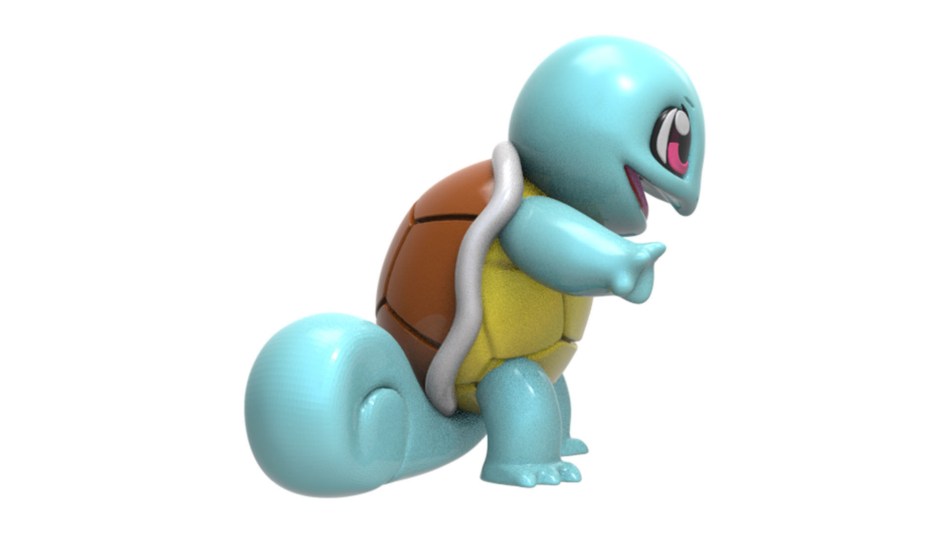 squirtle pokemon toy turtle 3D print model_7