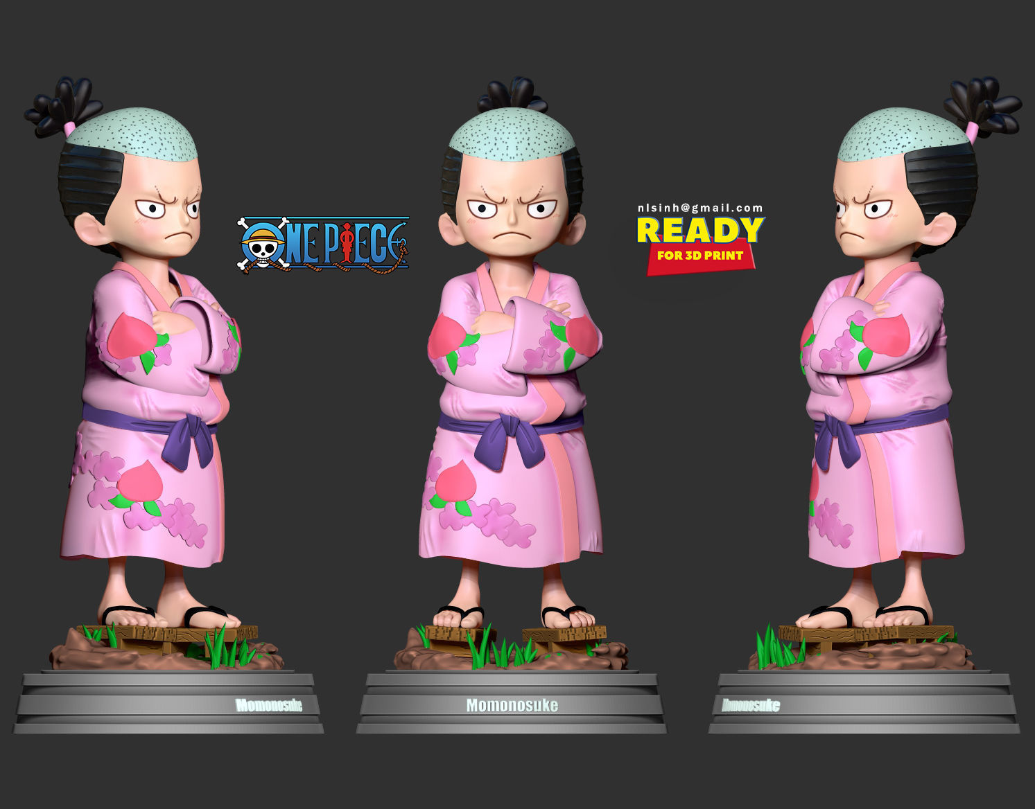 Kozuki Momonosuke - One Piece Fanart 3D print model_4