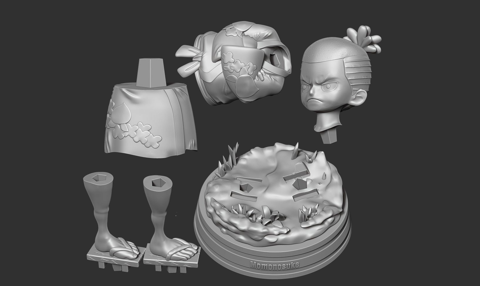Kozuki Momonosuke - One Piece Fanart 3D print model_2