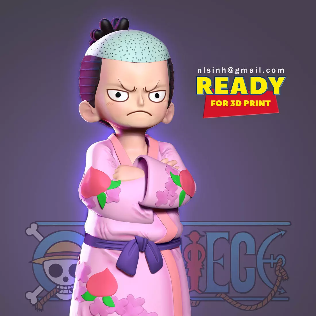 Kozuki Momonosuke - One Piece Fanart 3D print model_0