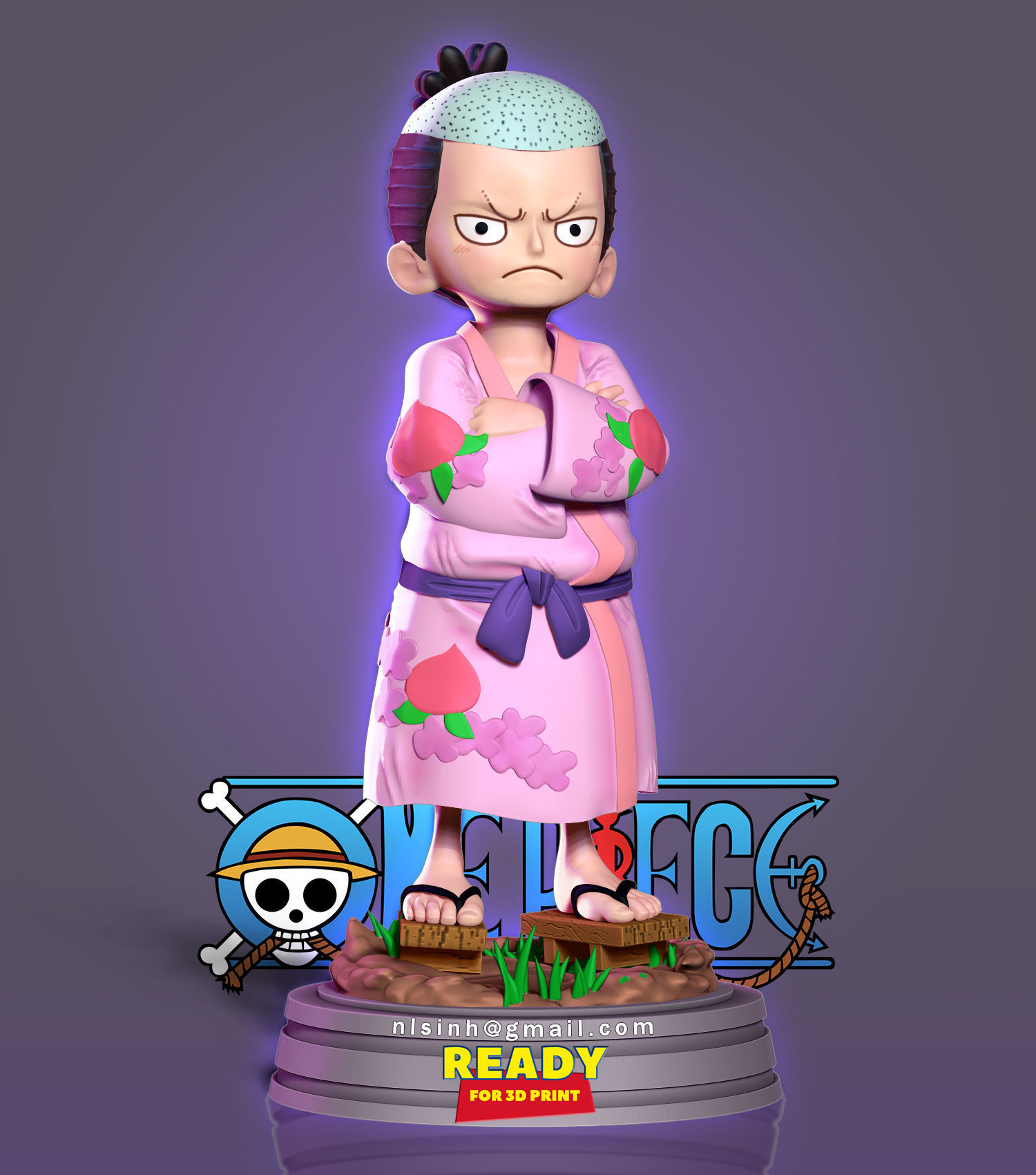 Kozuki Momonosuke - One Piece Fanart 3D print model_5