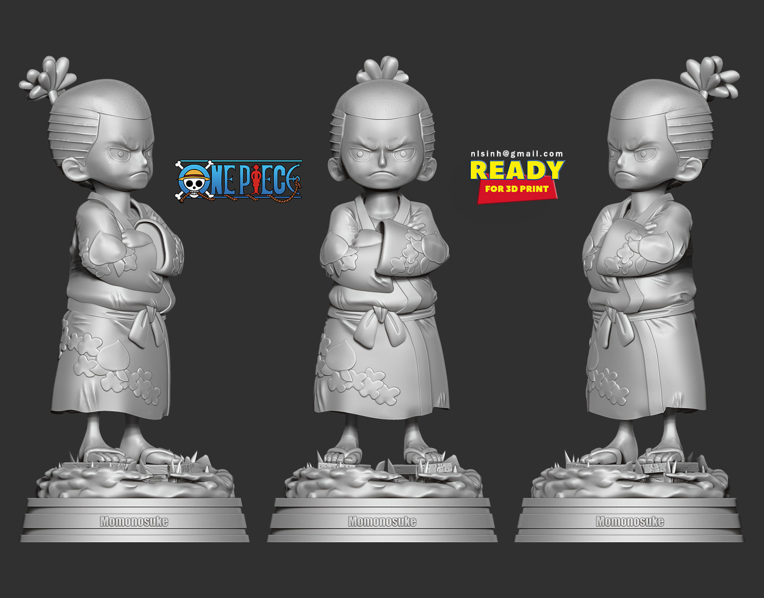 Kozuki Momonosuke - One Piece Fanart 3D print model_6