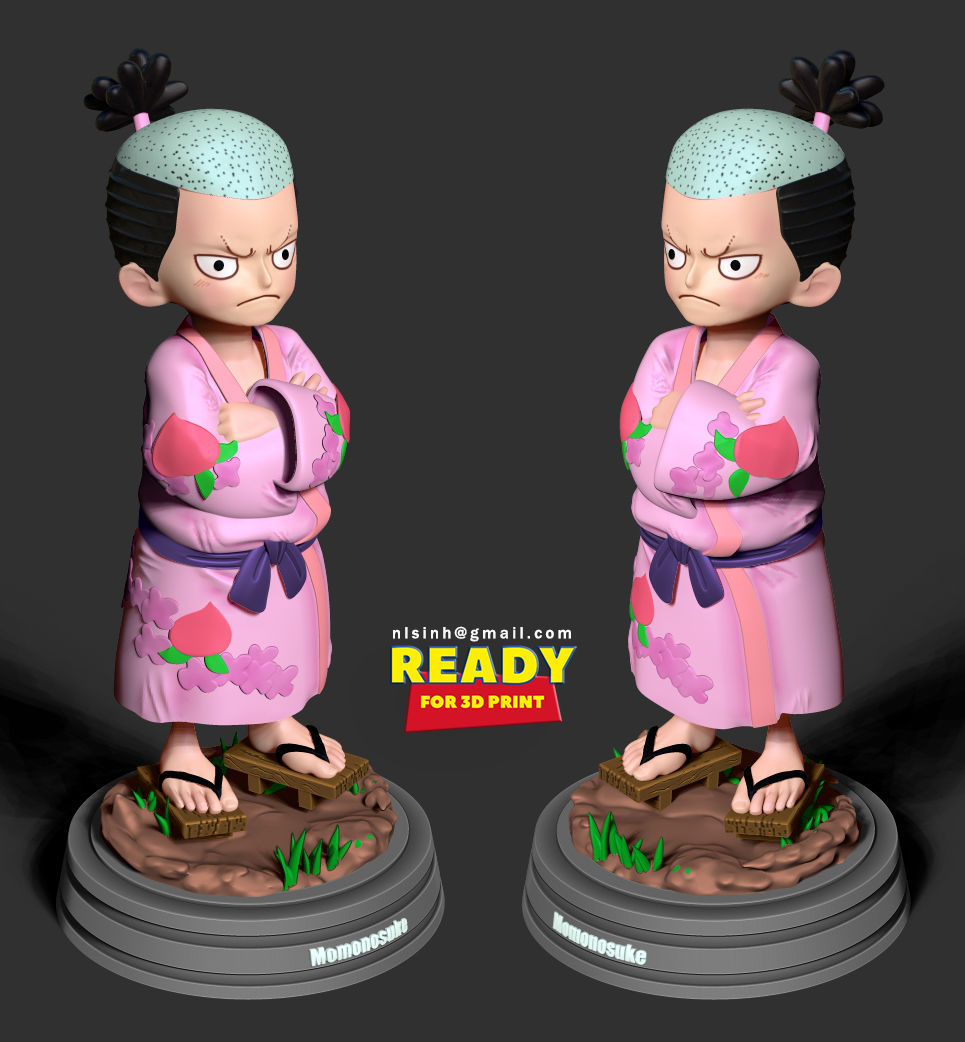 Kozuki Momonosuke - One Piece Fanart 3D print model_1