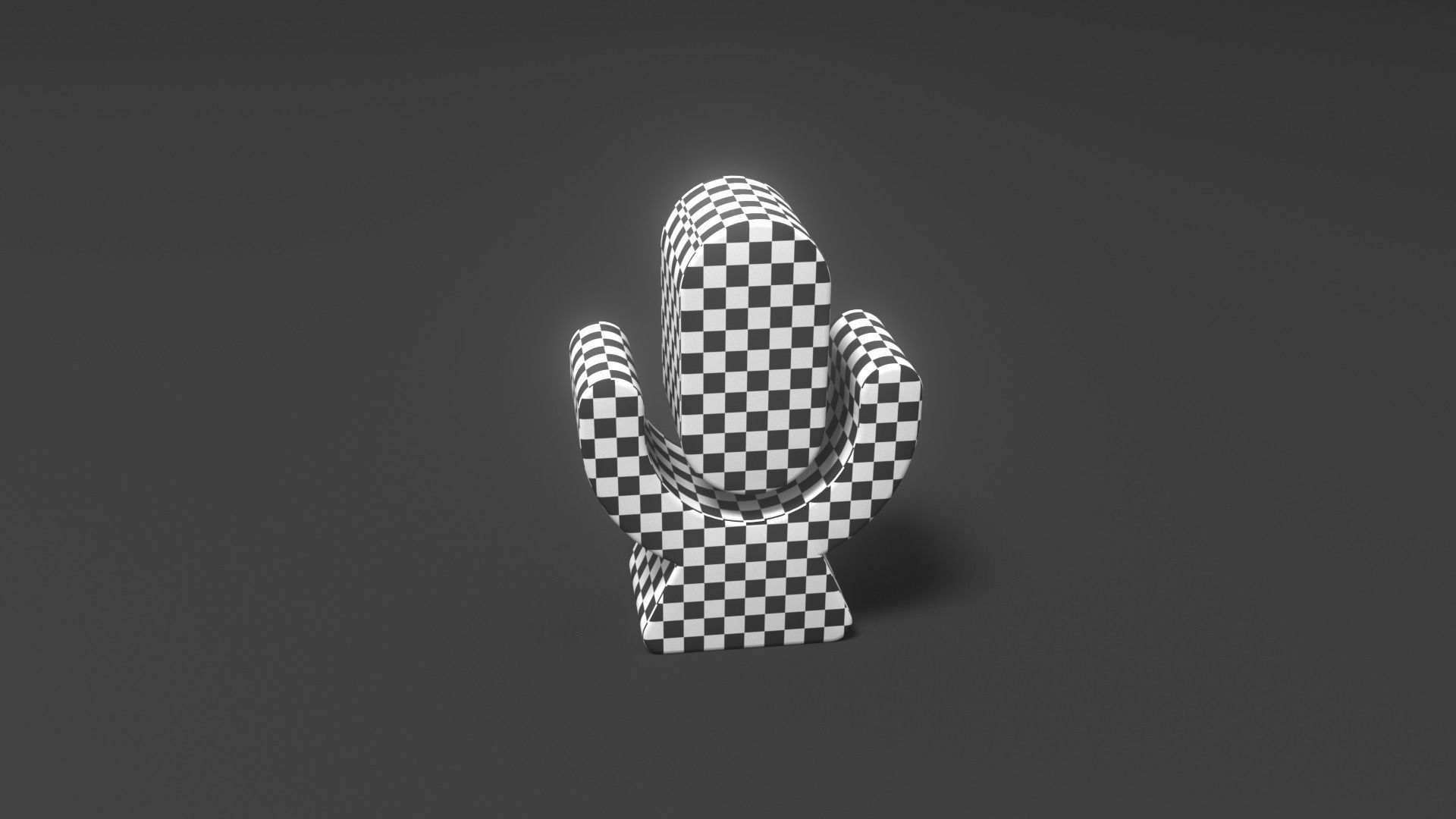 Microphone Button Low-poly 3D model_2