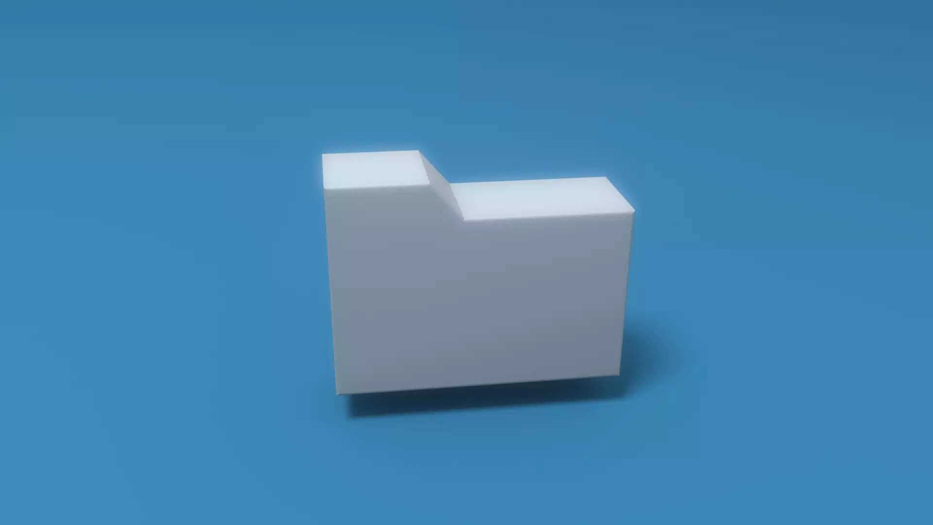 Open Folder Low-poly 3D model_0