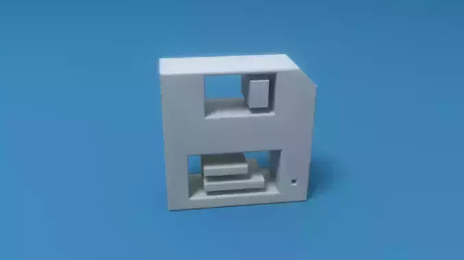 Save Icon Low-poly 3D model