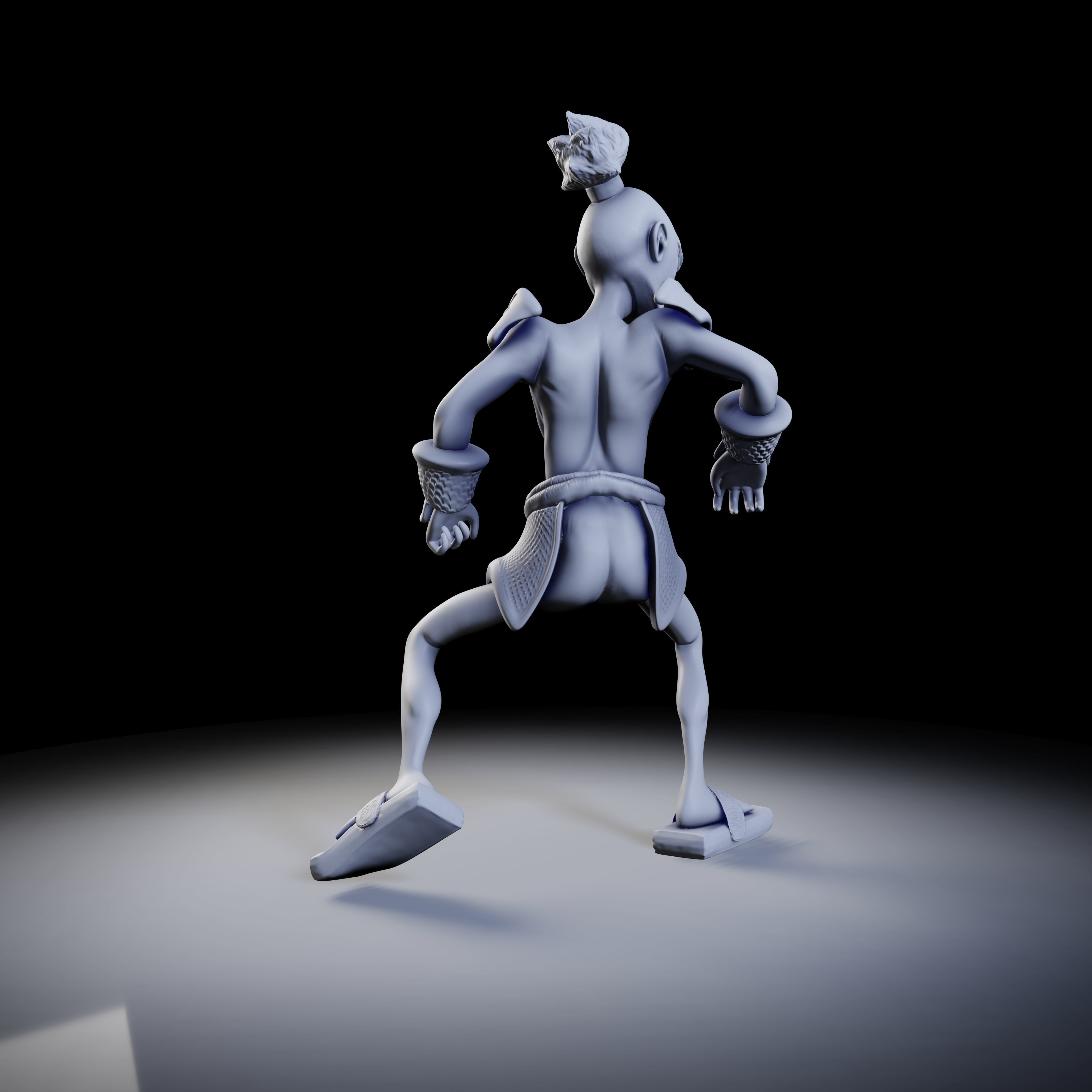 Samurai 4 poses - 3D Print Models 3D print model_10