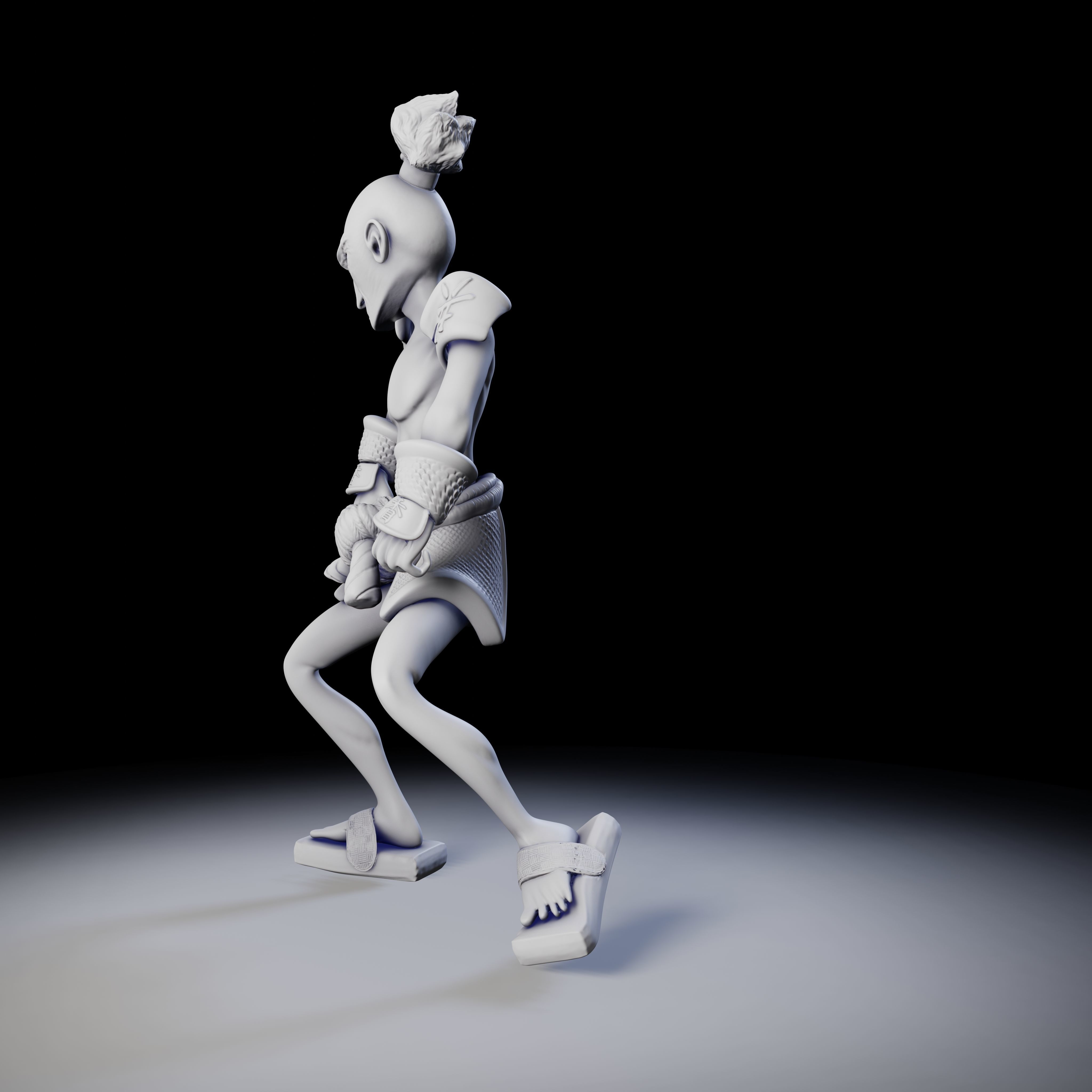 Samurai 4 poses - 3D Print Models 3D print model_8