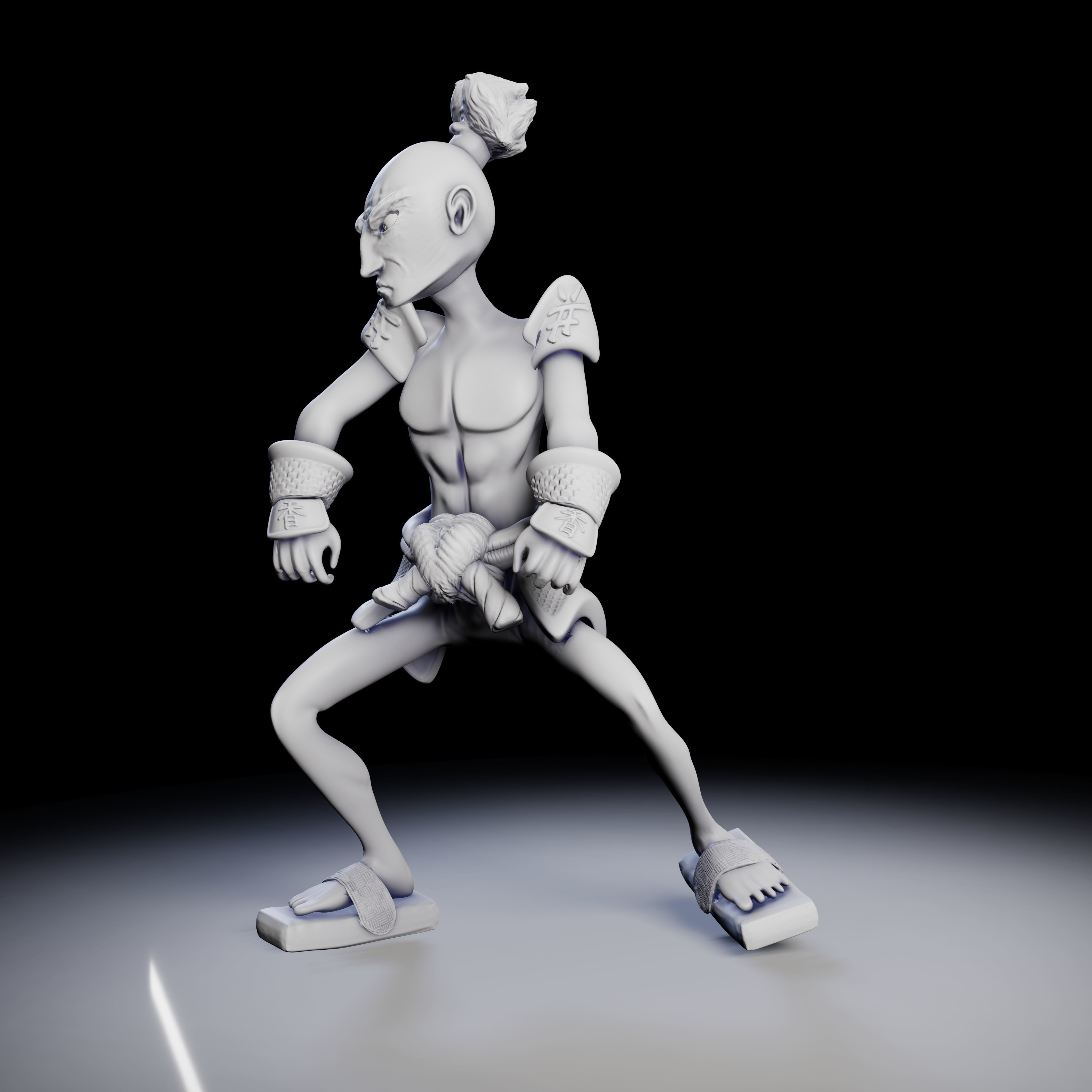 Samurai 4 poses - 3D Print Models 3D print model_19