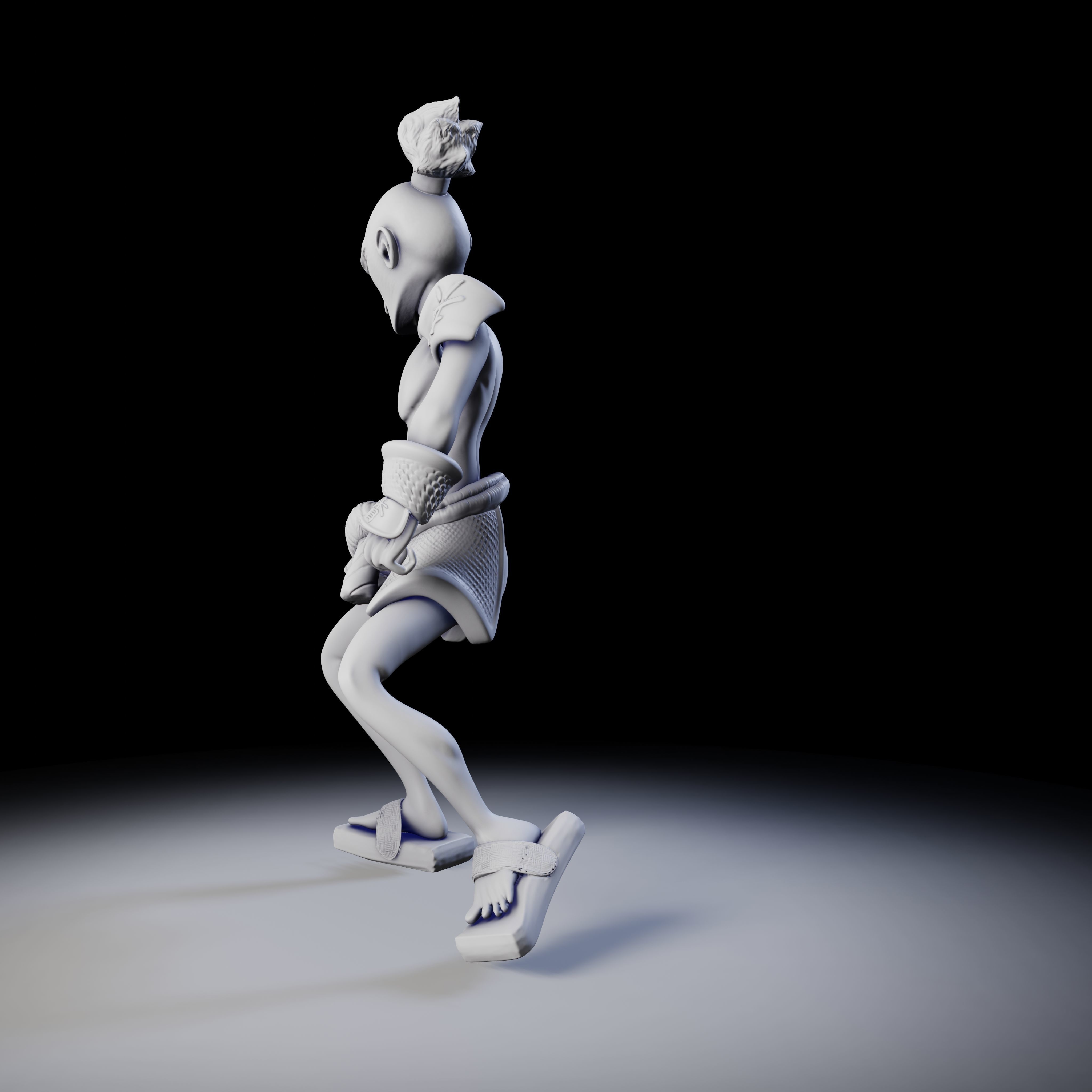 Samurai 4 poses - 3D Print Models 3D print model_15