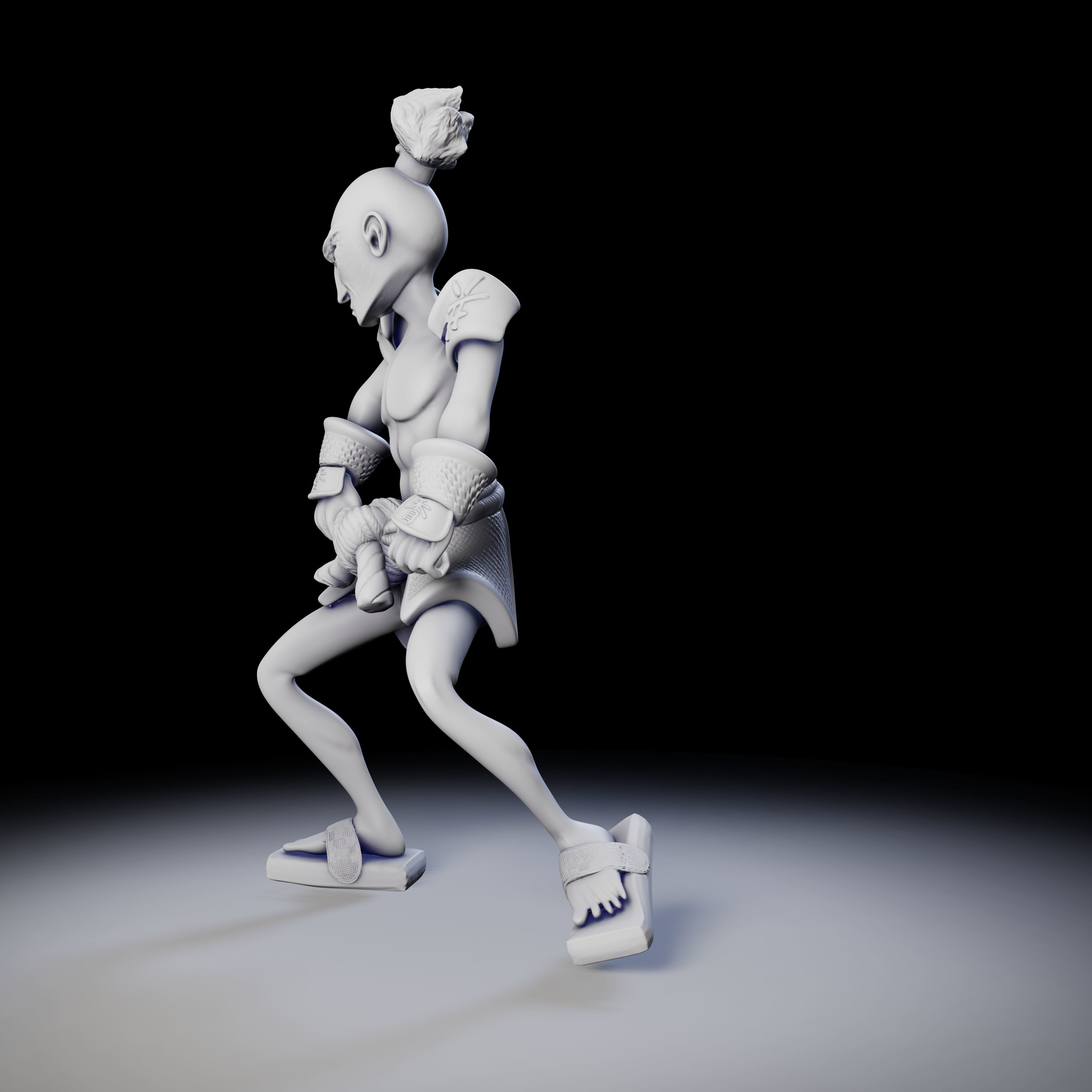 Samurai 4 poses - 3D Print Models 3D print model_11