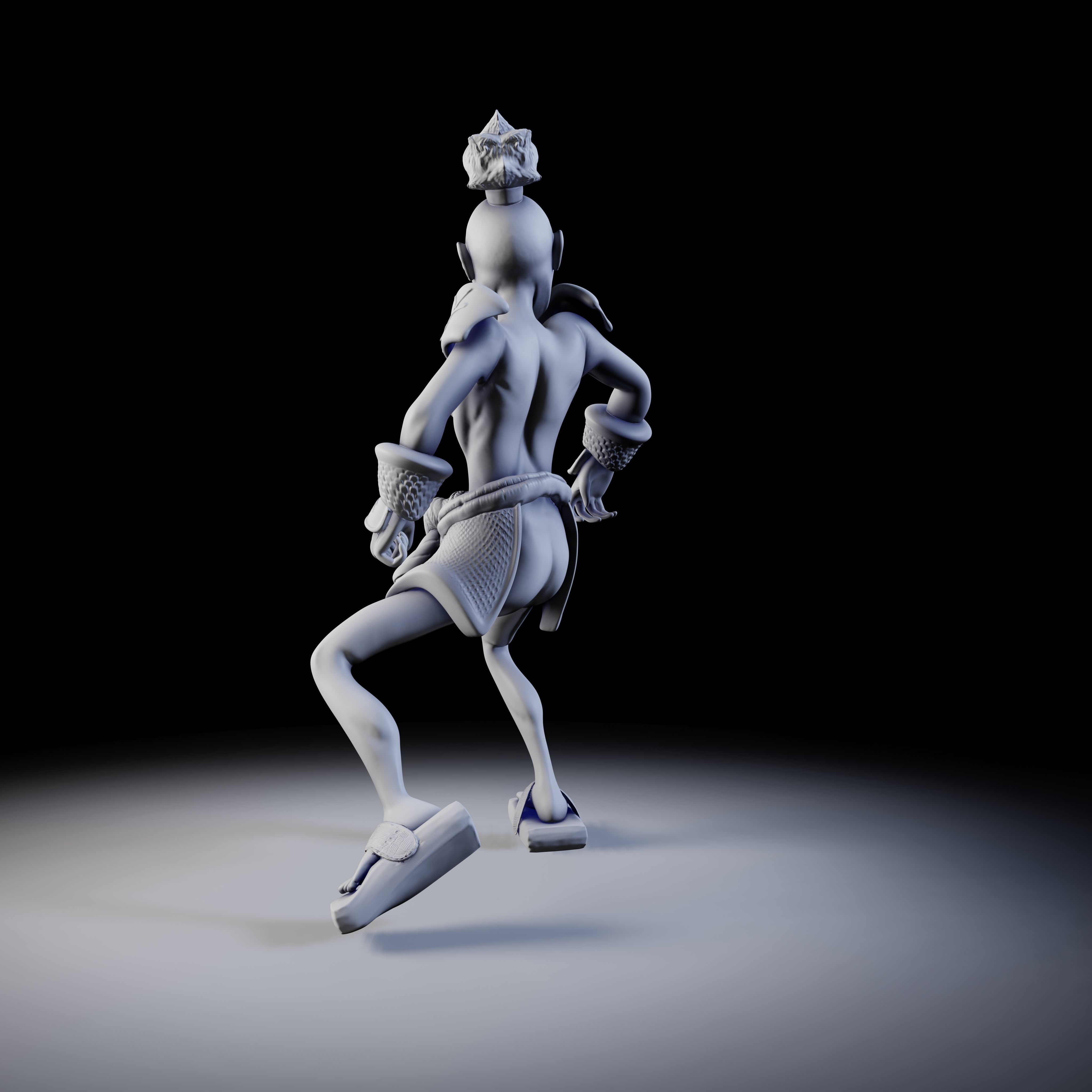 Samurai 4 poses - 3D Print Models 3D print model_12