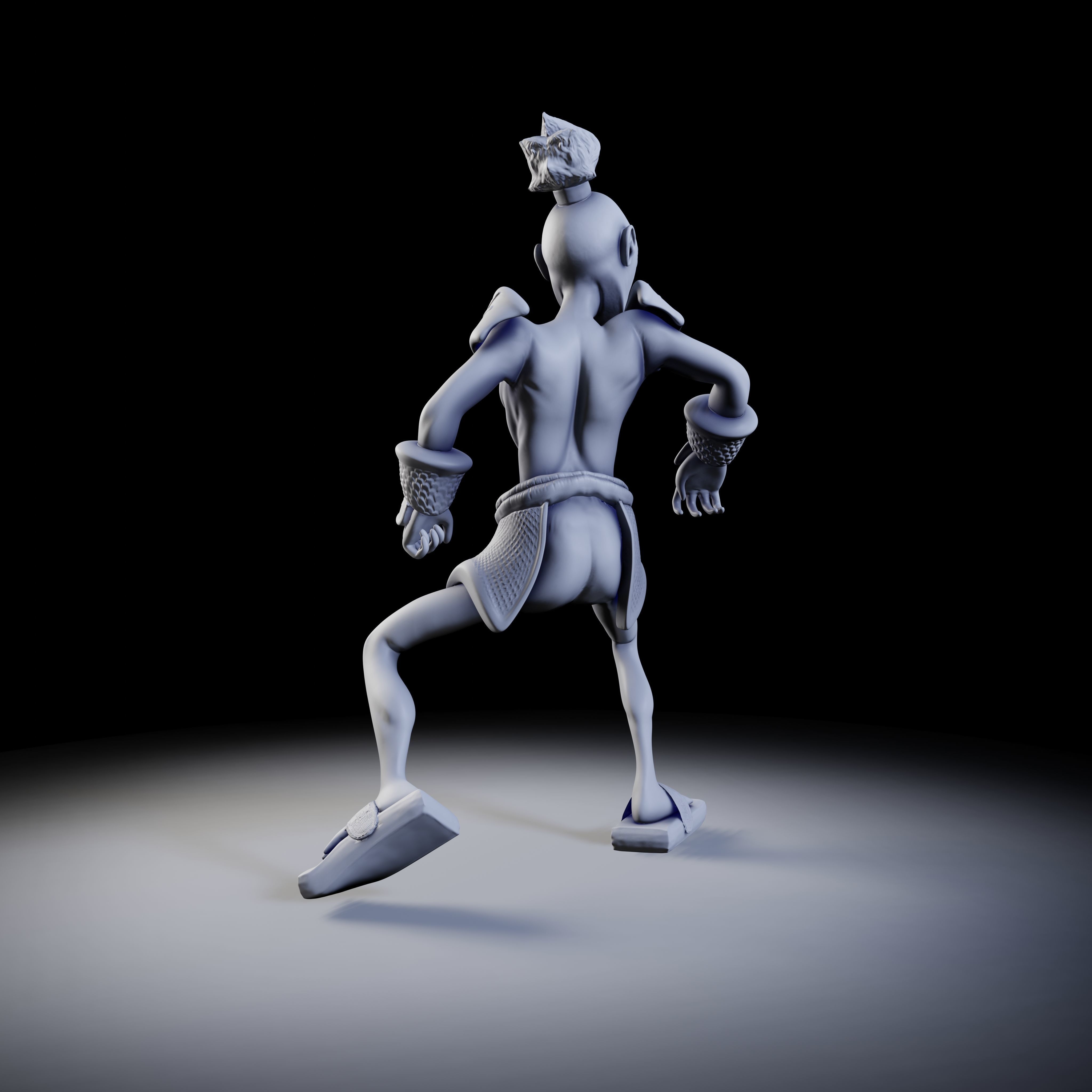 Samurai 4 poses - 3D Print Models 3D print model_16