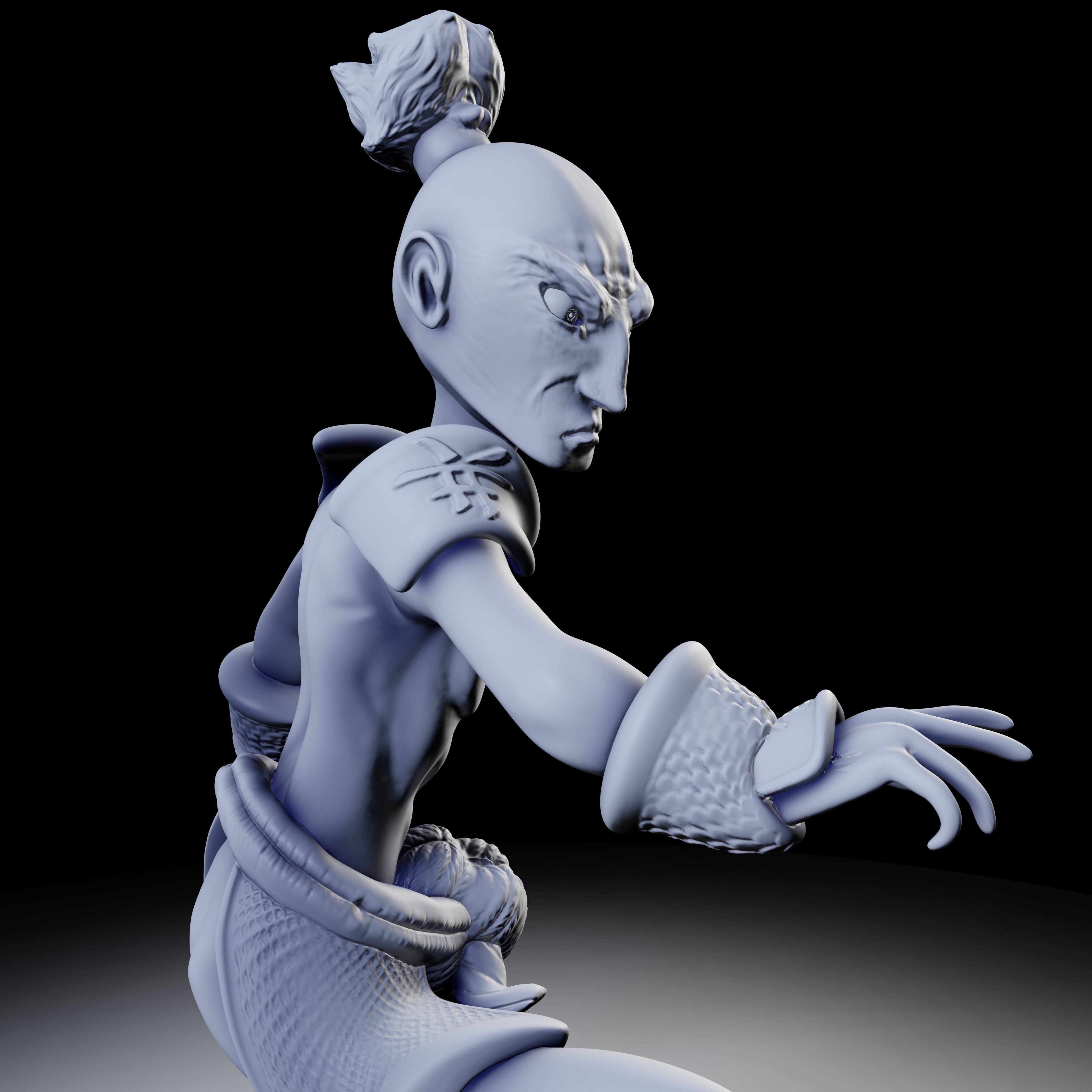 Samurai 4 poses - 3D Print Models 3D print model_2