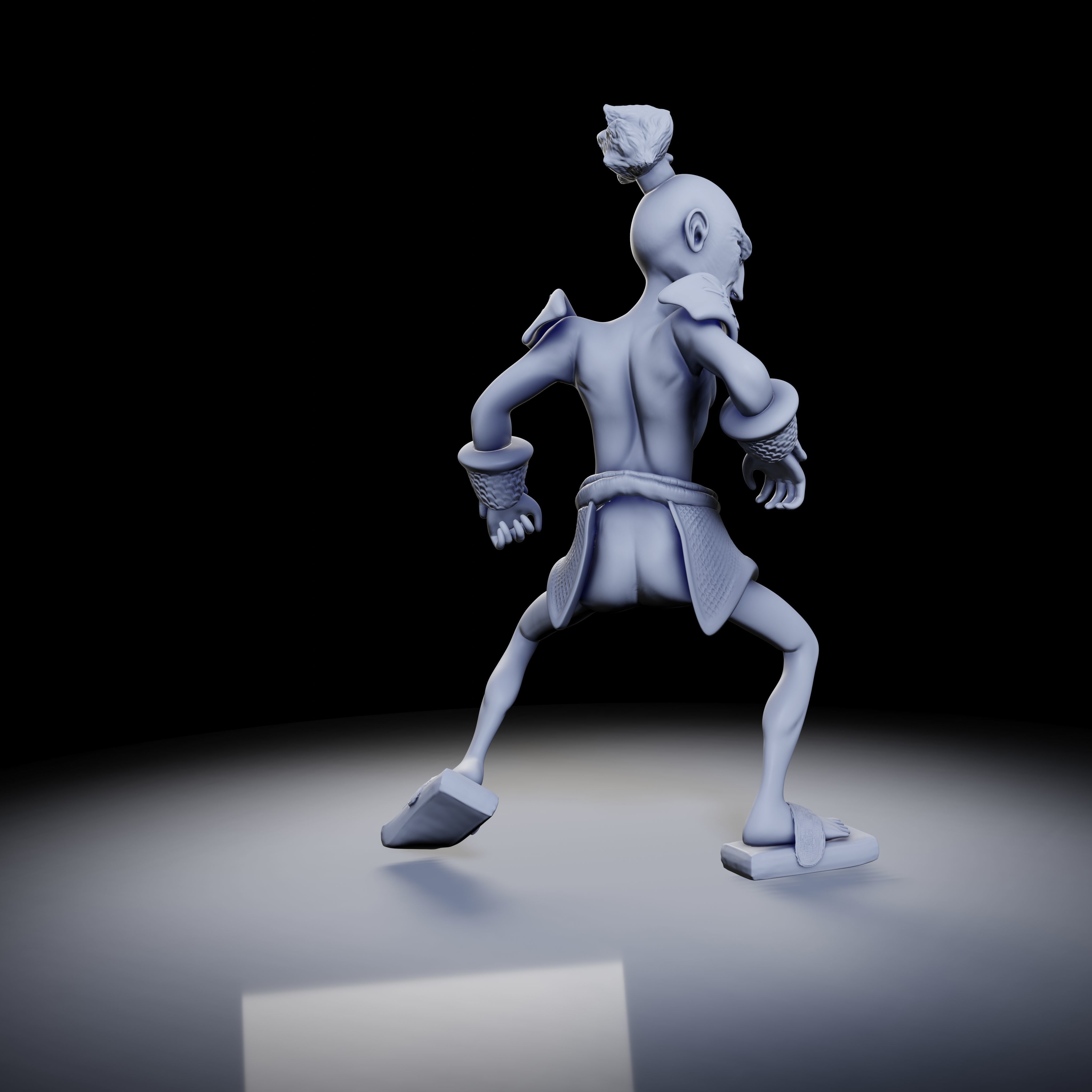 Samurai 4 poses - 3D Print Models 3D print model_34