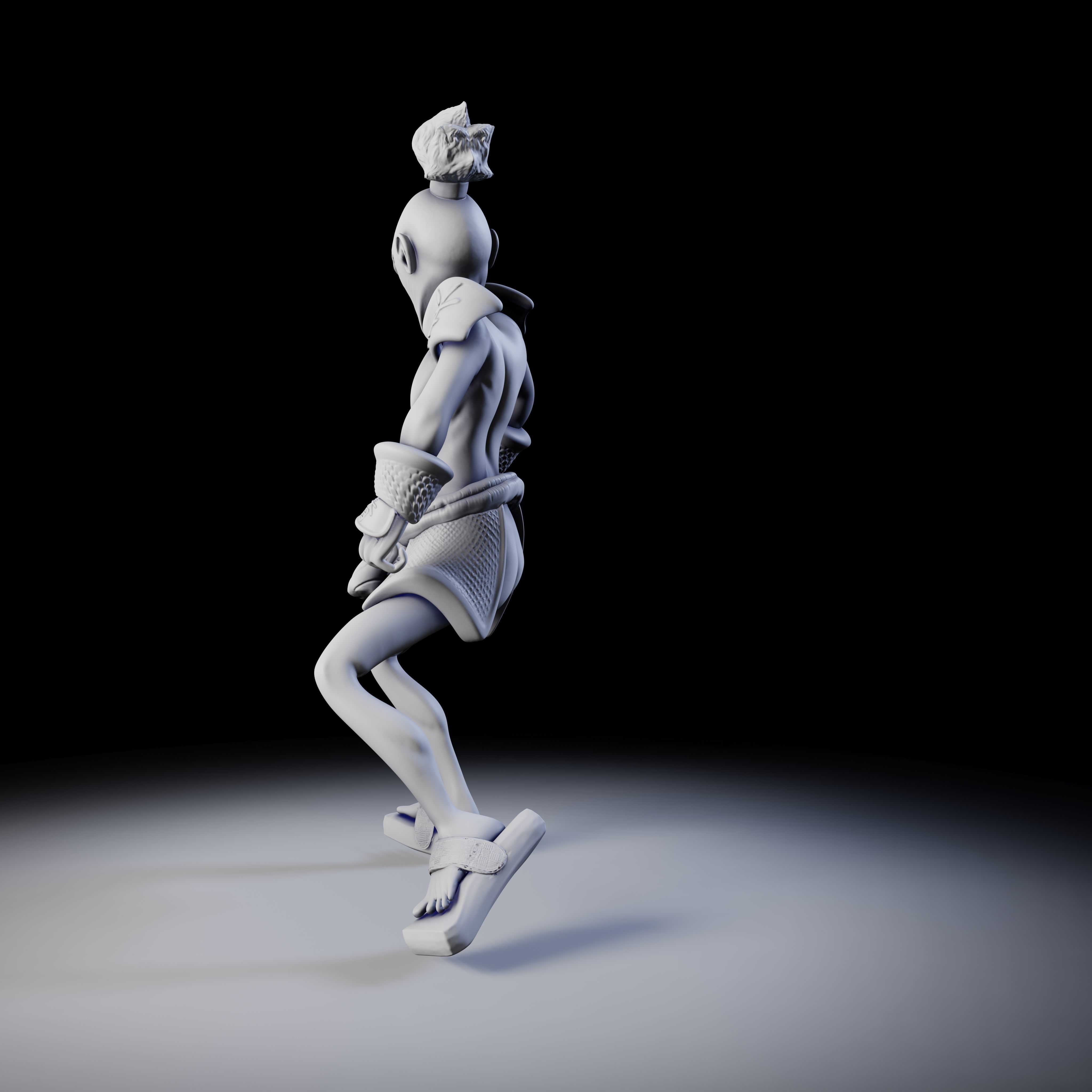 Samurai 4 poses - 3D Print Models 3D print model_13