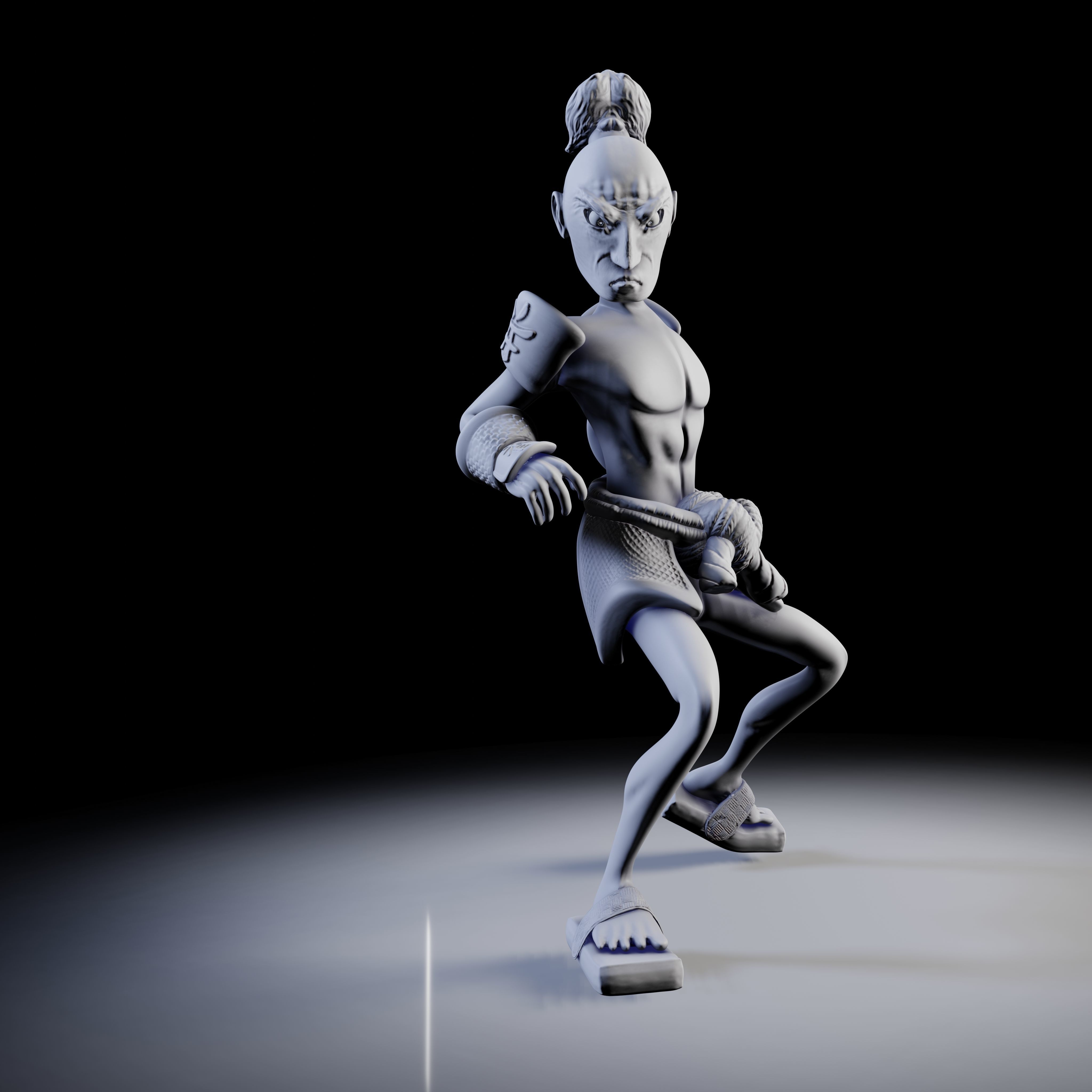 Samurai 4 poses - 3D Print Models 3D print model_42