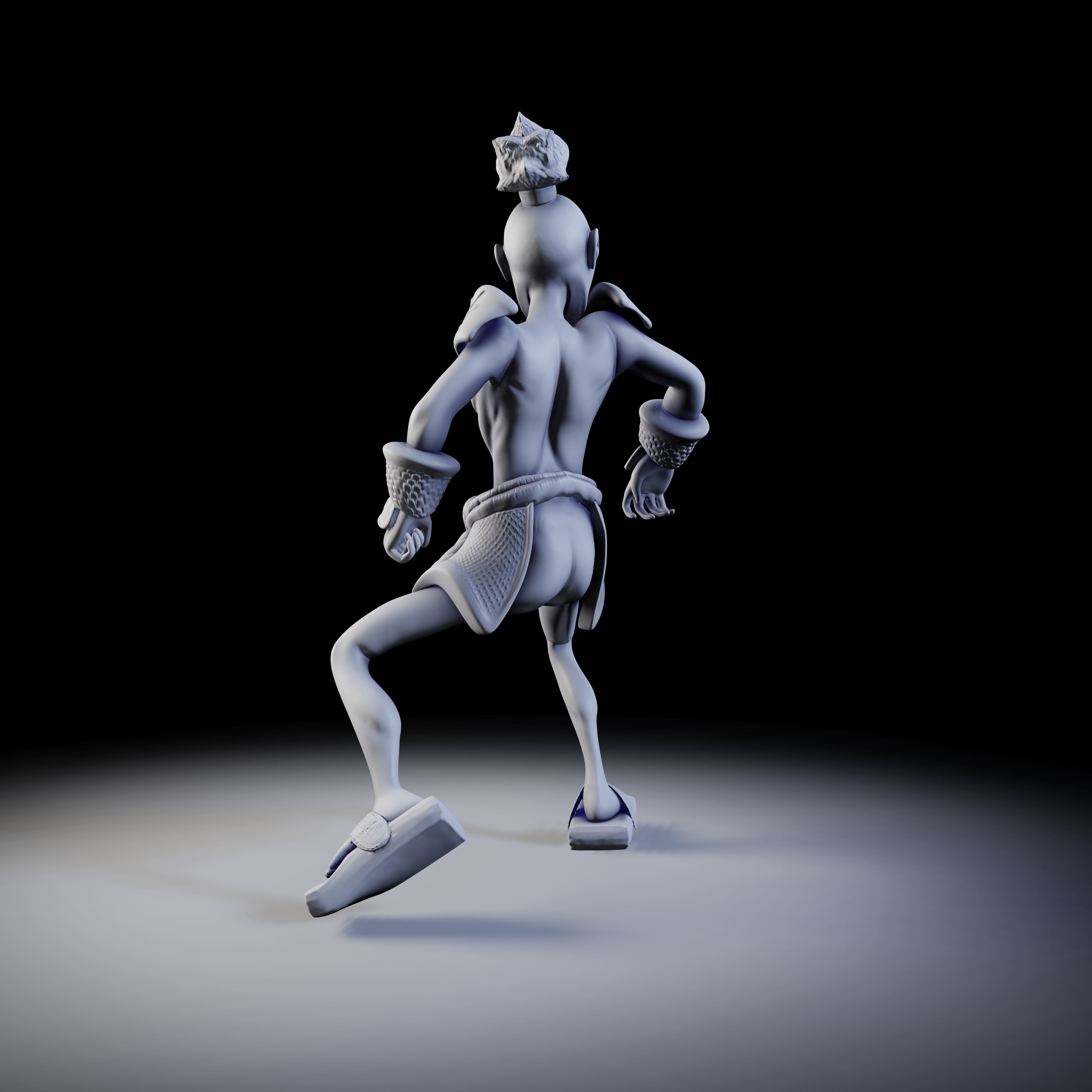 Samurai 4 poses - 3D Print Models 3D print model_14