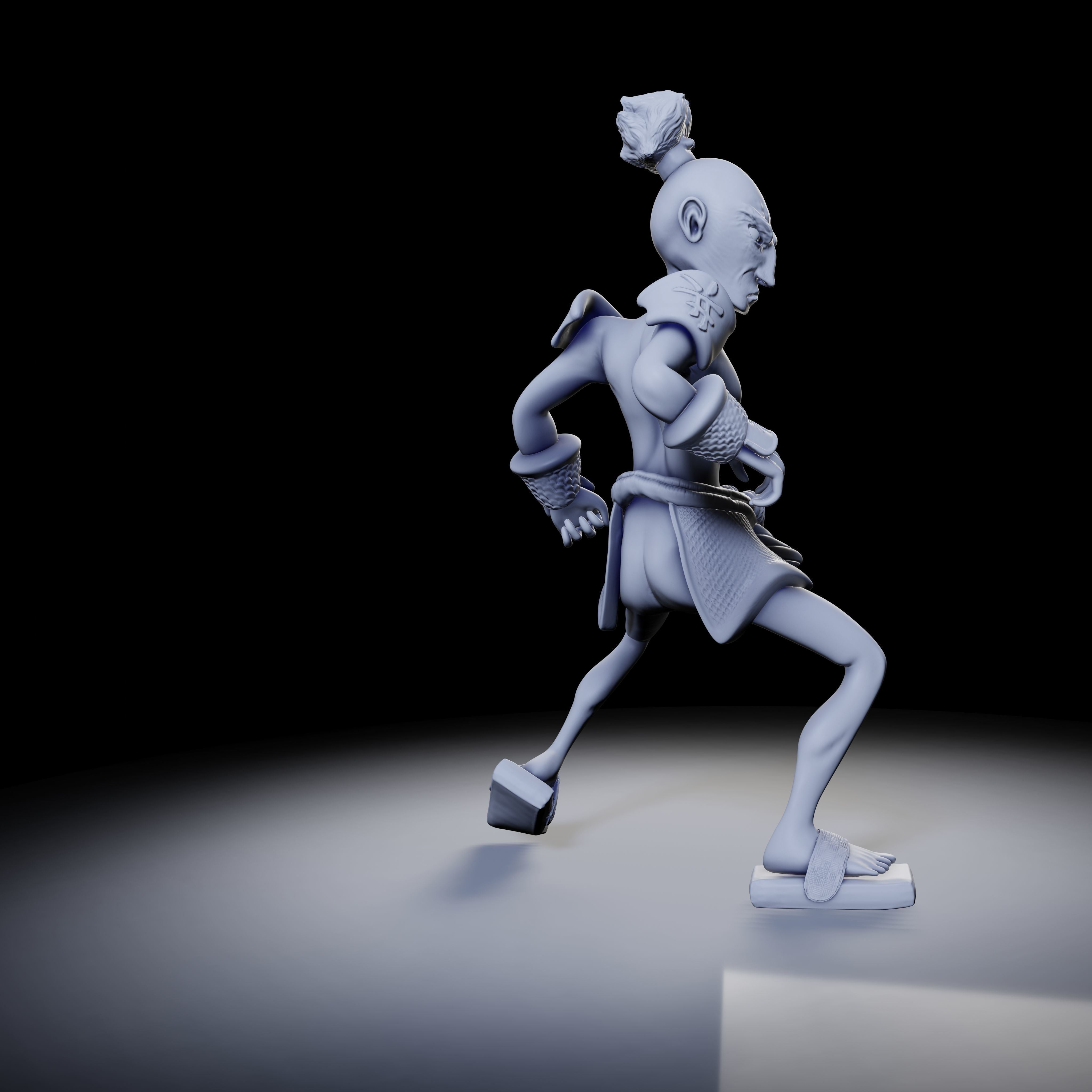 Samurai 4 poses - 3D Print Models 3D print model_38