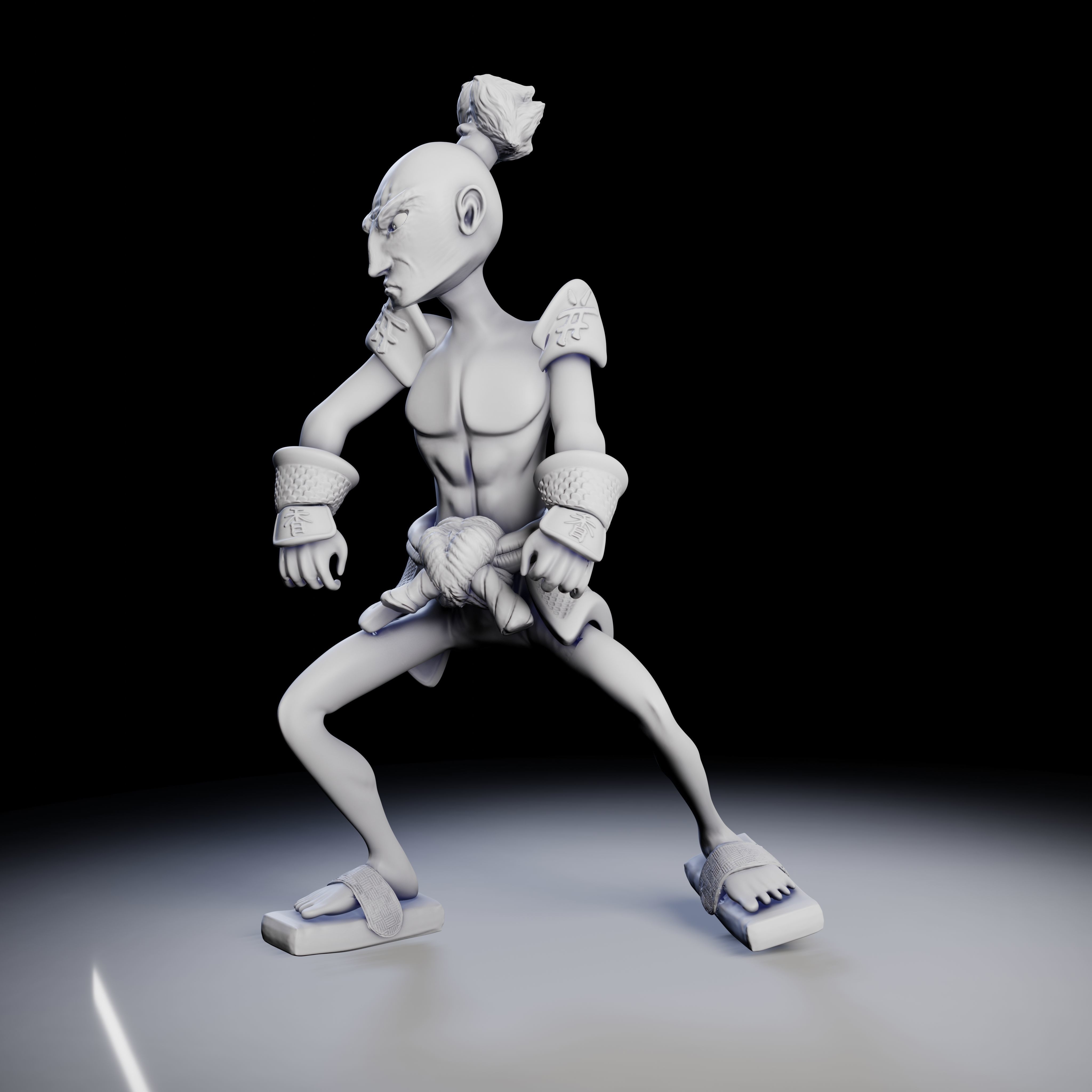 Samurai 4 poses - 3D Print Models 3D print model_18