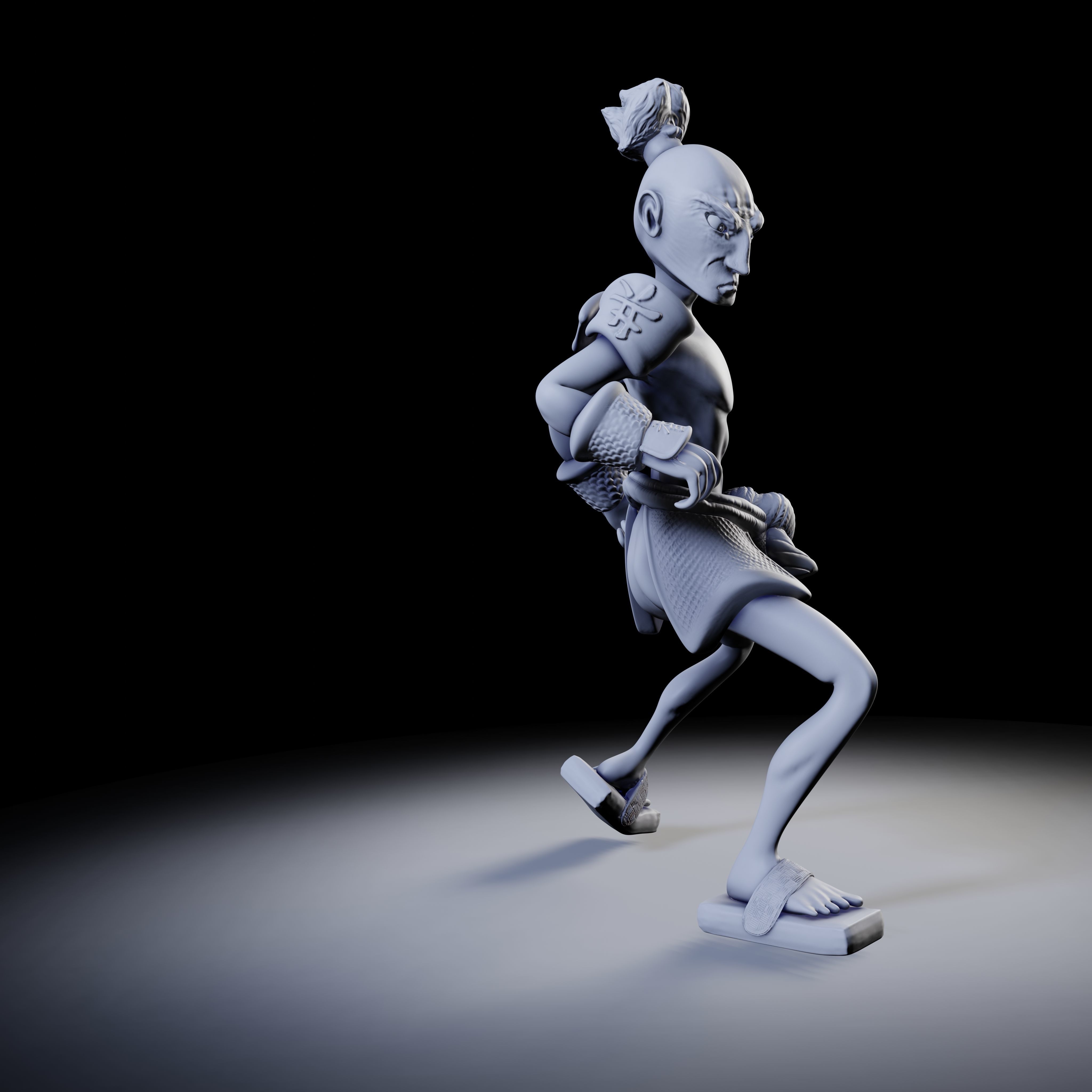 Samurai 4 poses - 3D Print Models 3D print model_40